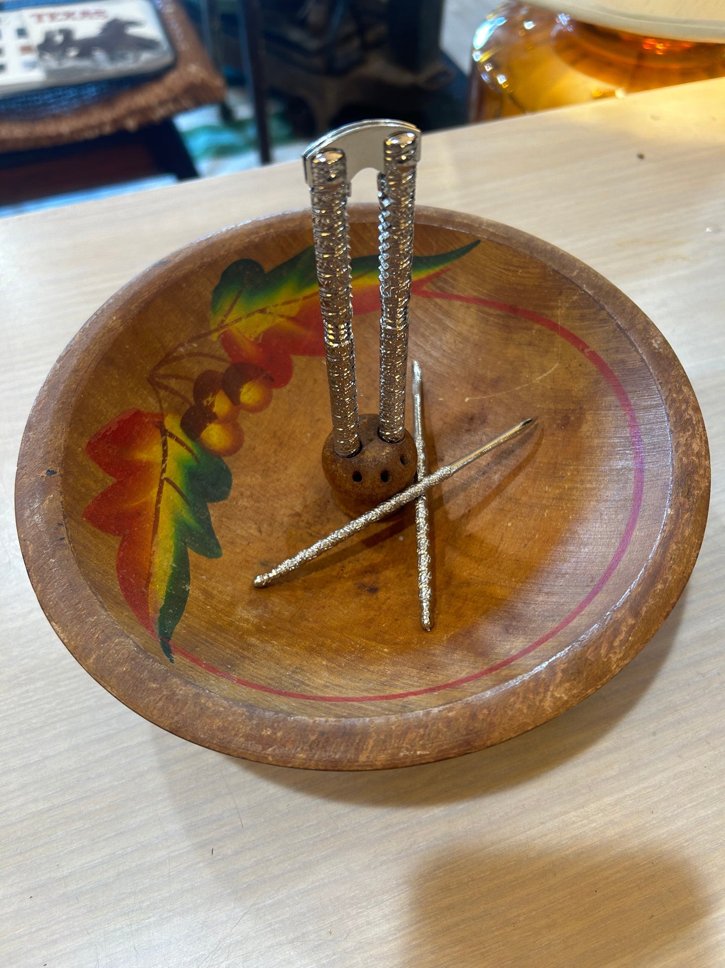 MCM Wood Nut Bowl