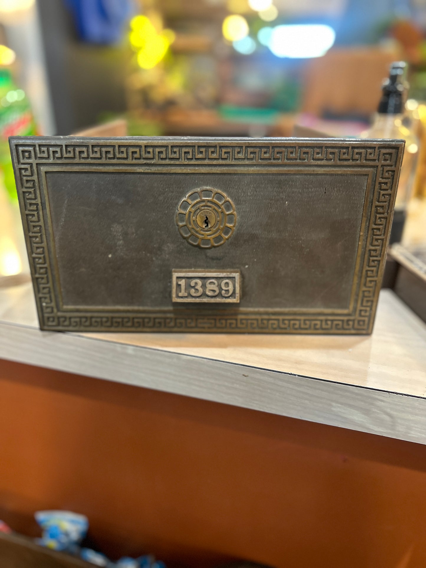 Antique Brass Postal Box