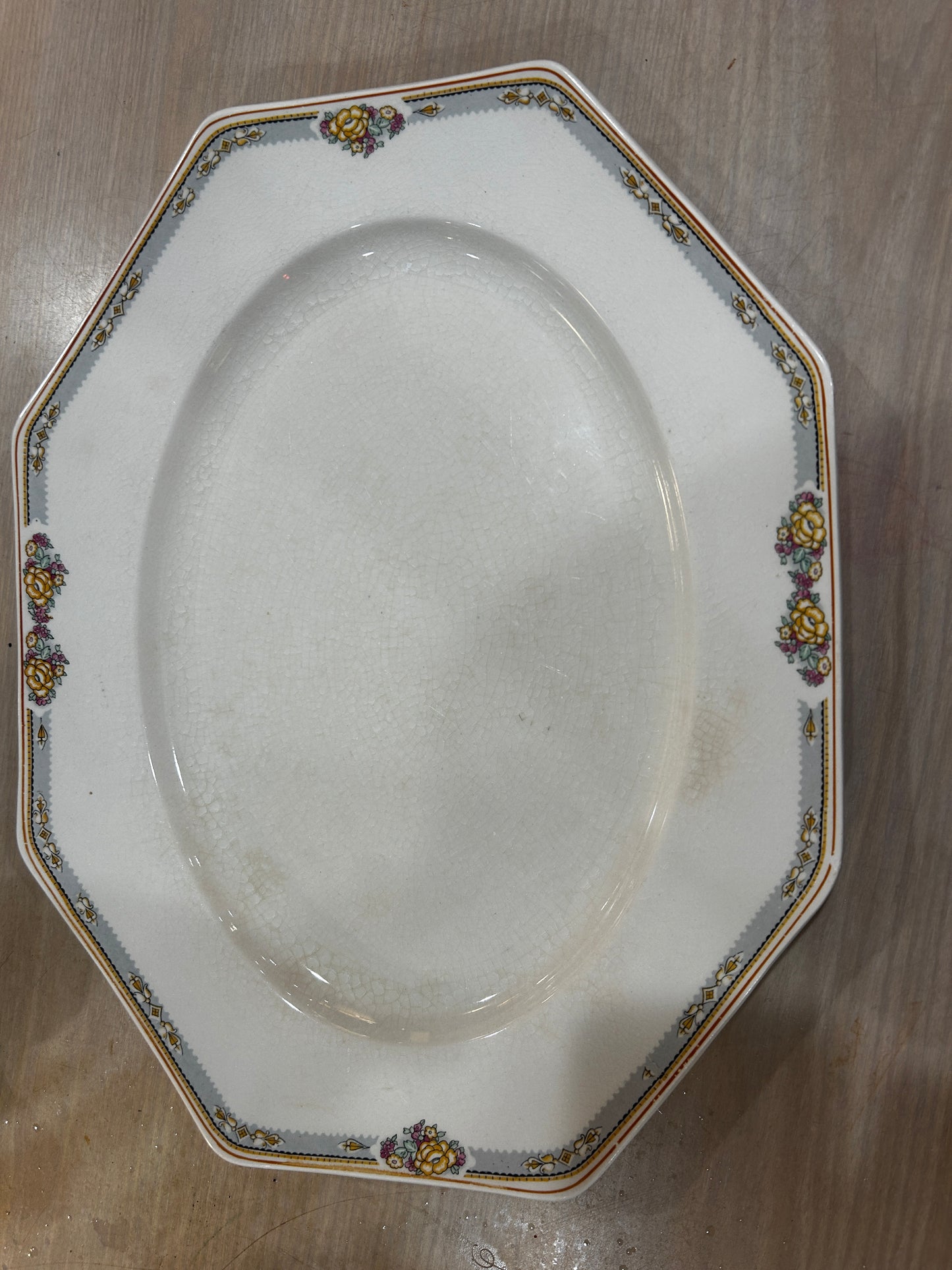 Johnson Bros- English China Octagon Platter