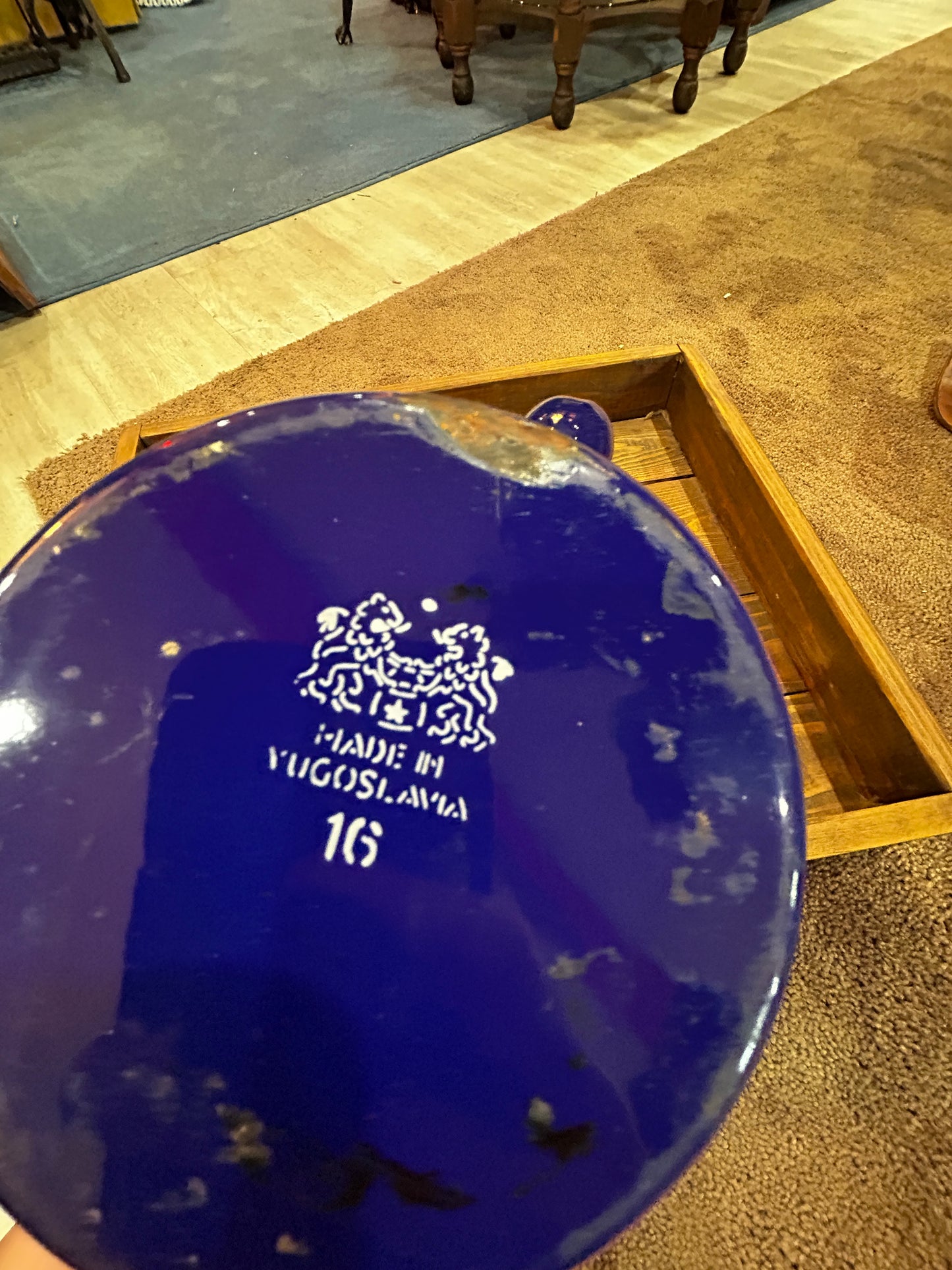 Cobalt Blue Yugoslavian Tea Pot