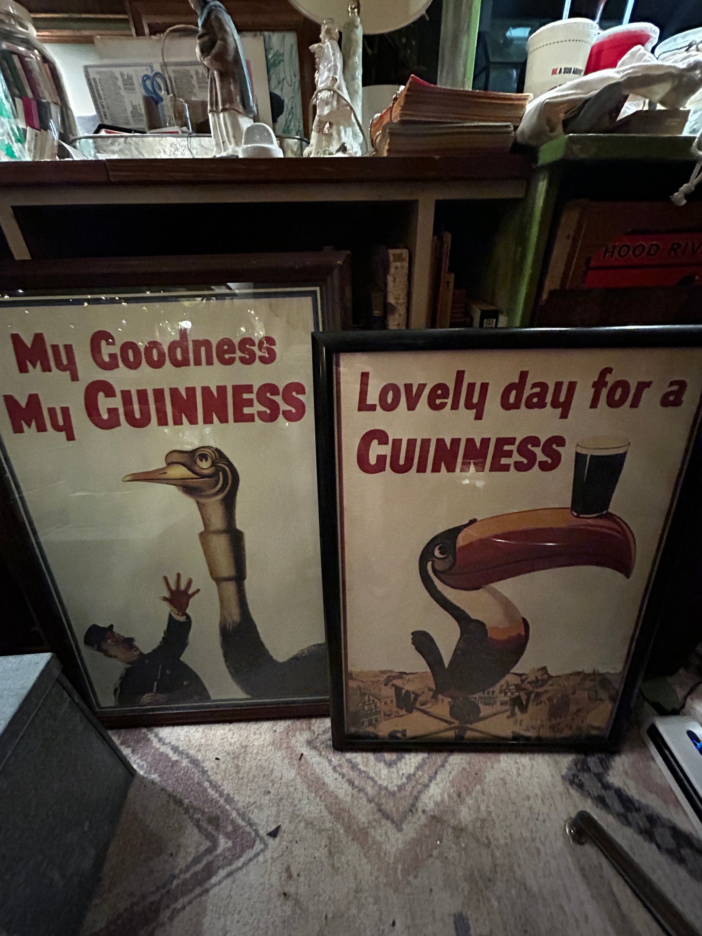 Framed Guinness Adds