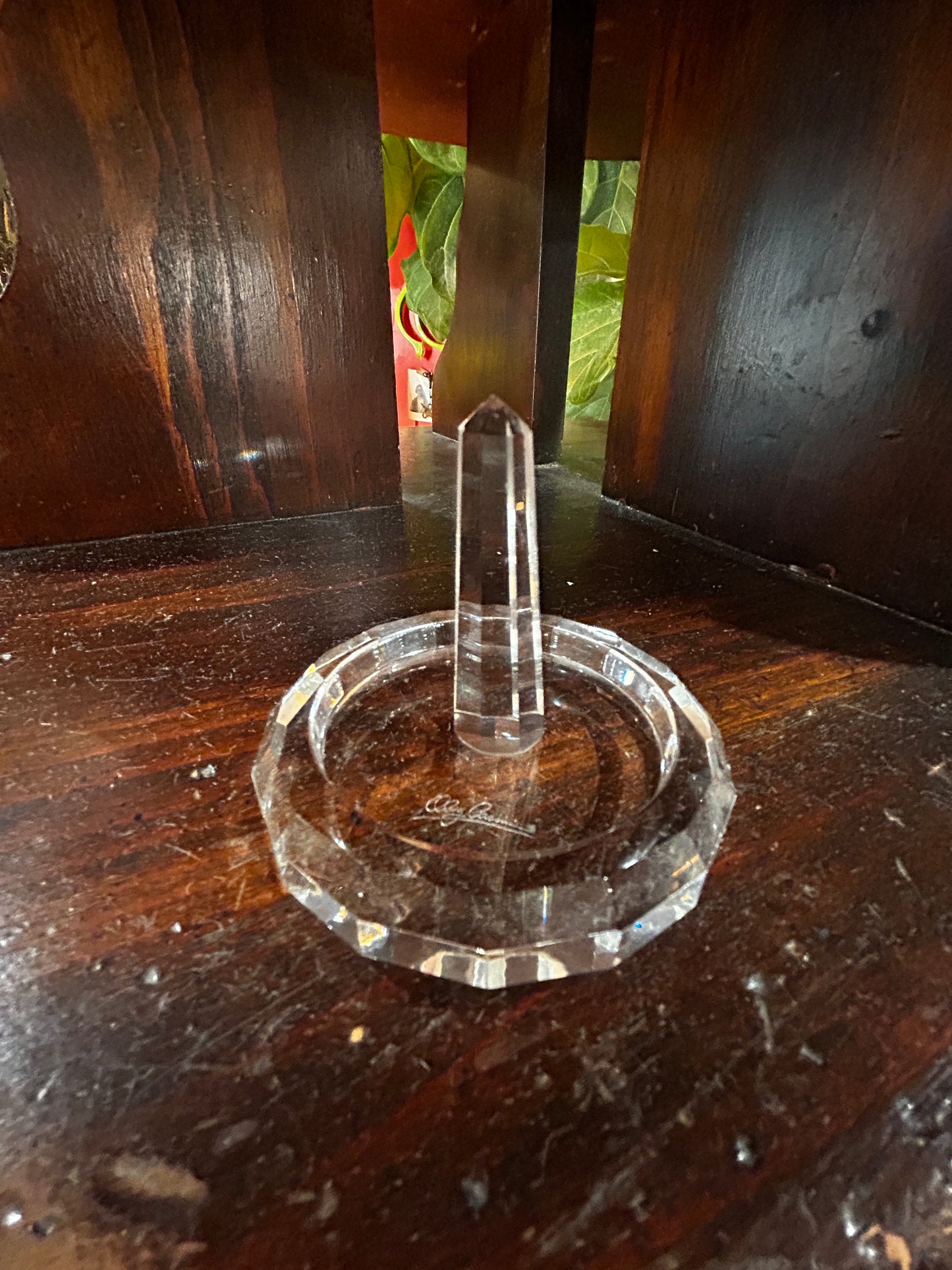 Vintage Oleg Cassini Crystal Ring Holder