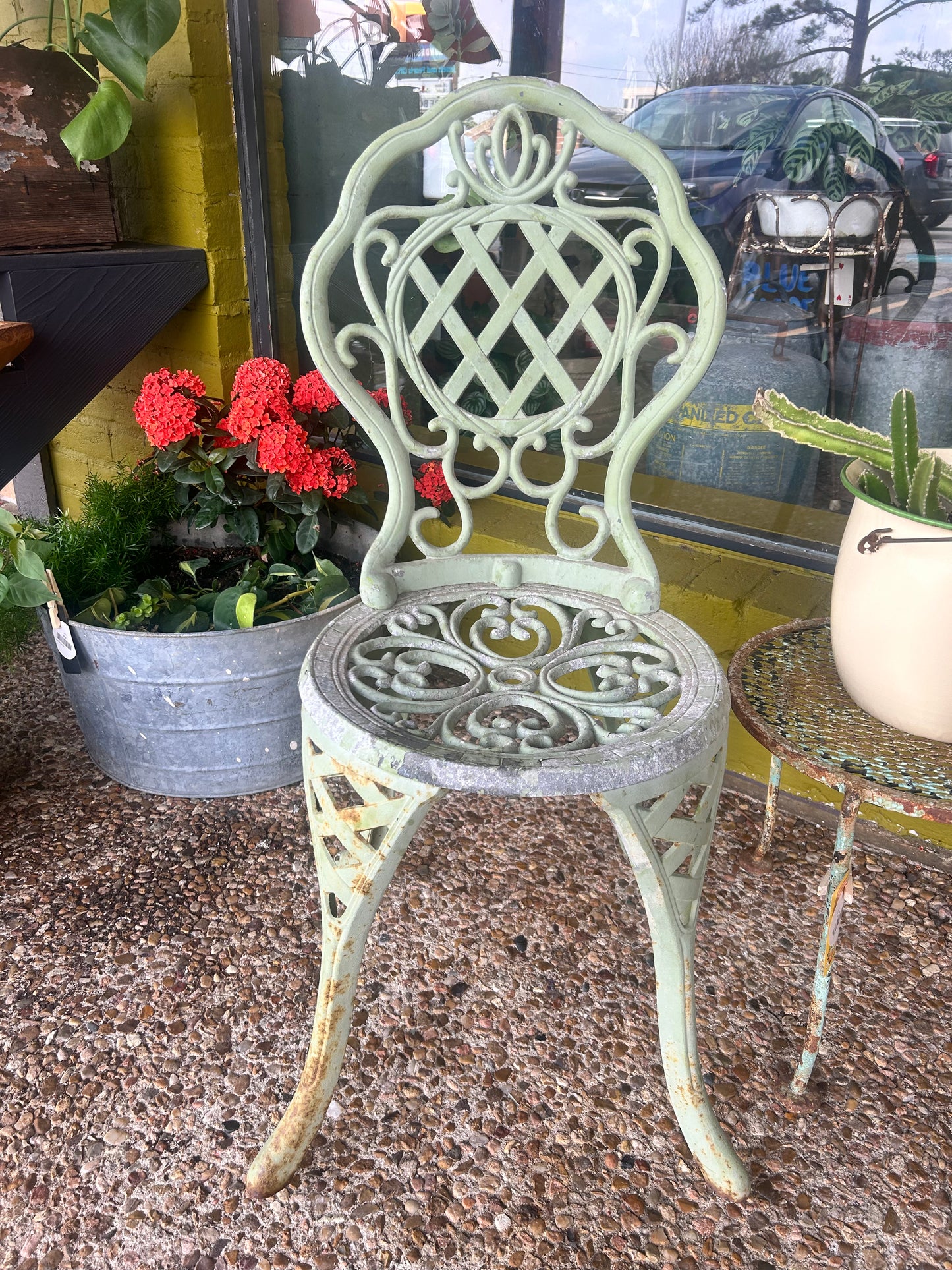 Antique Garden Iron Chairs- Set of 2