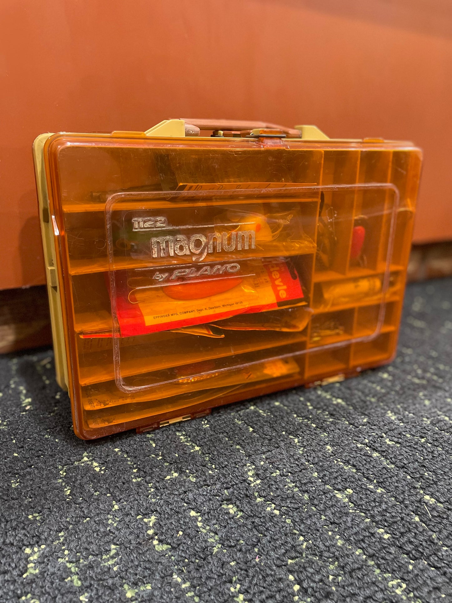 Vintage Double Sided Plano Magnum Portable Tackle Box Fishing Organizer 1122 USA