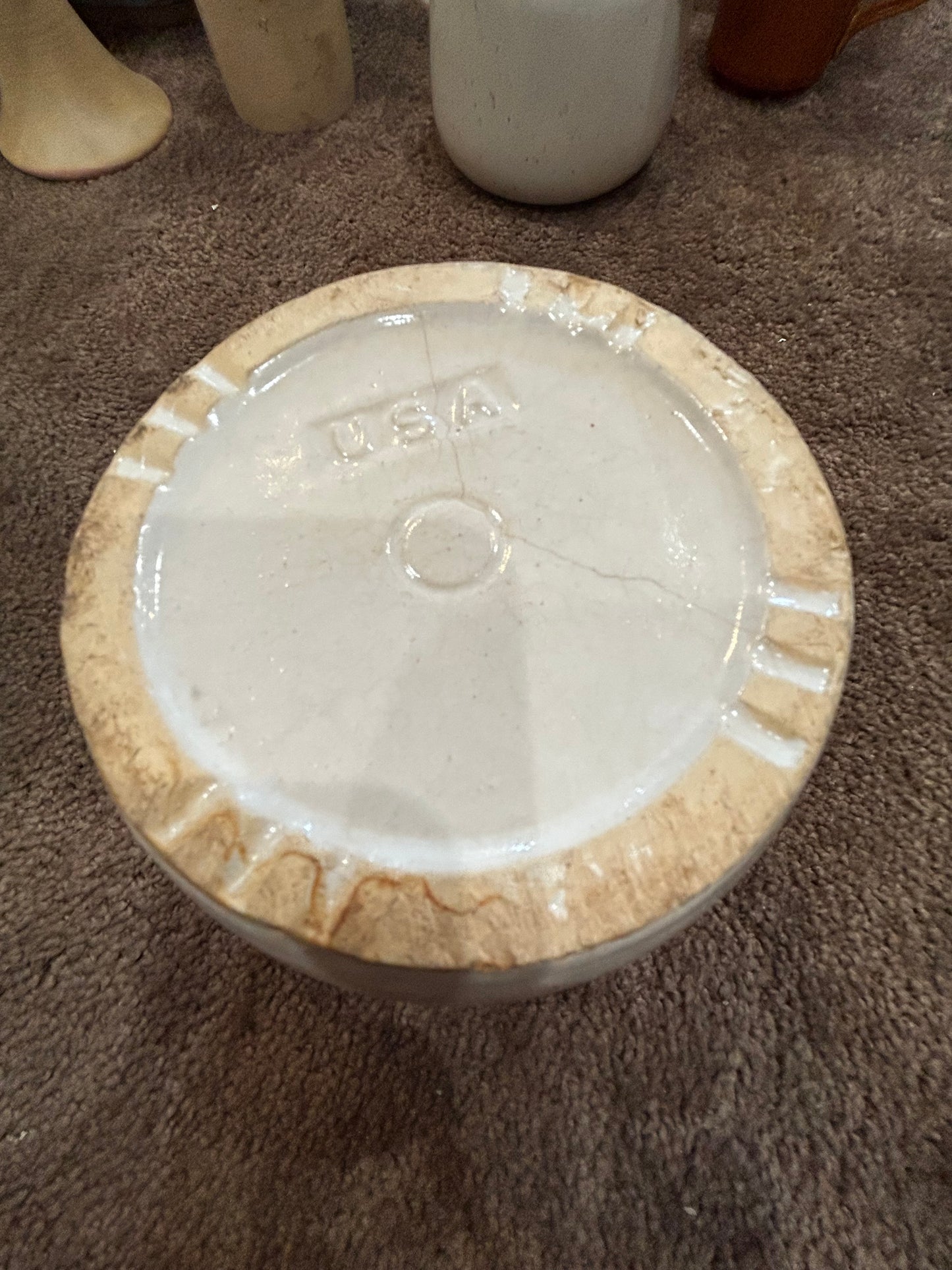 Vintage Two Tone Bean Pot