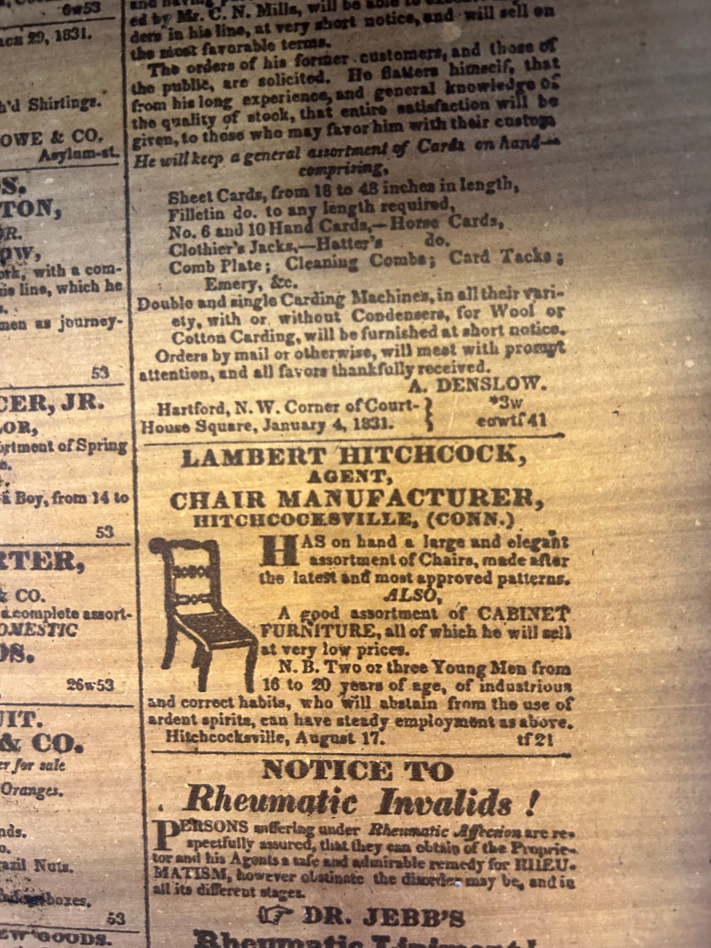 Vintage Lambert Hitchcock Writing Desk and Chair Set- Harvest Maple Stencil