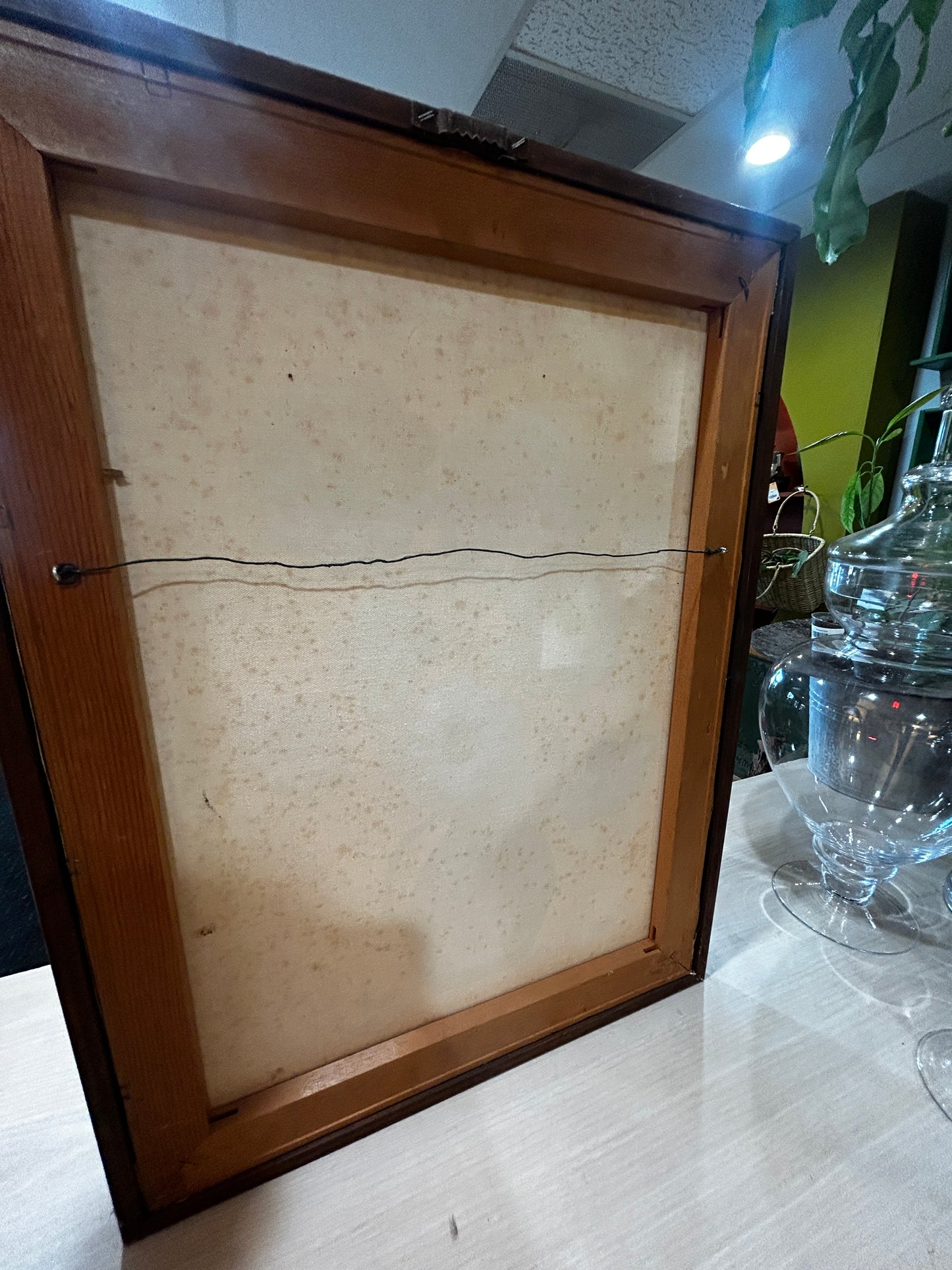 Yellow Flowers in a Green Vase- June Original