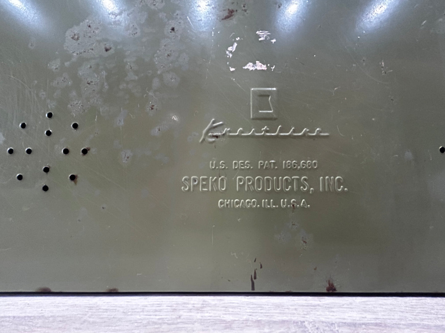 Avocado Green Vintage Krestline Speko Bread Box