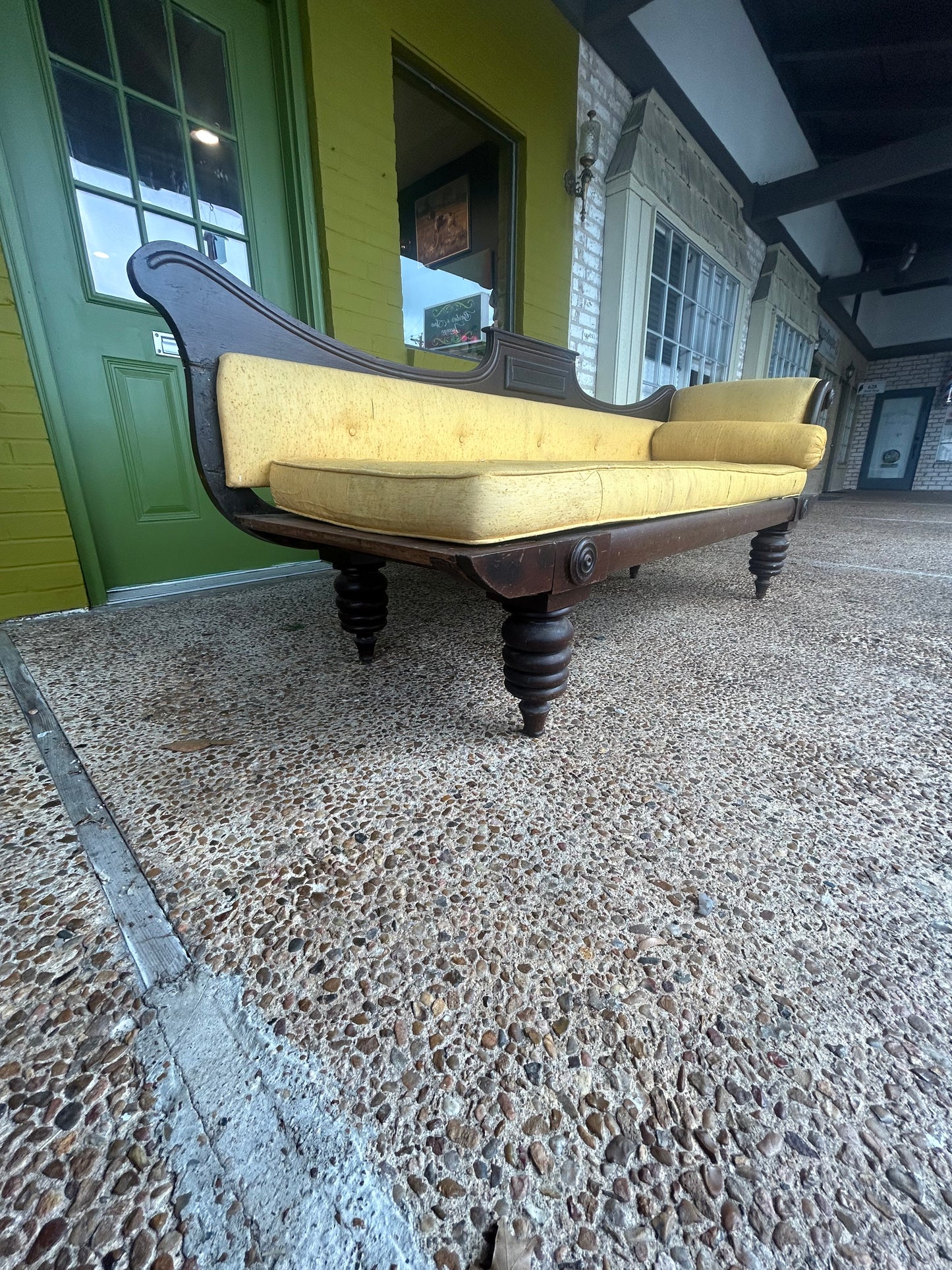 Mahogany Neo classical/ Early Colonial Chaise Lounge