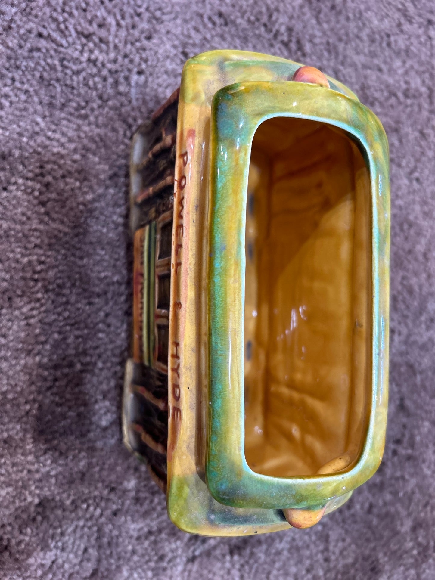 Vintage Powell and Mason Trolly Car Planter