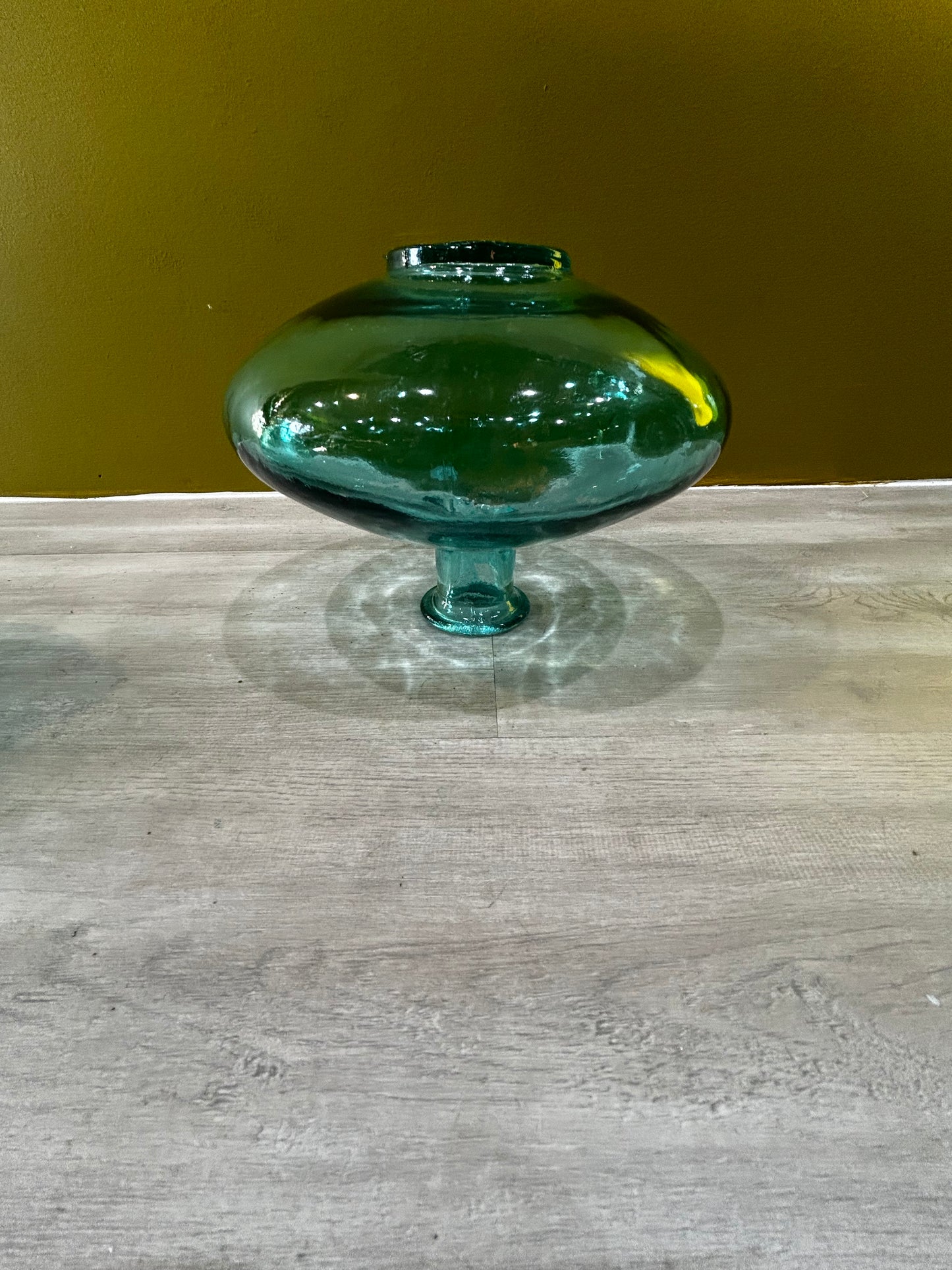 Vintage Green Glass Vase
