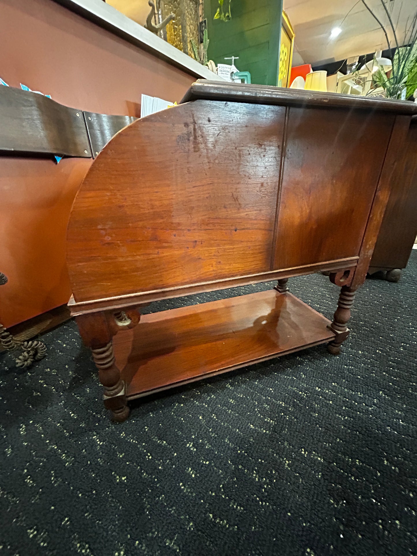 Antique Smoking Stand/ Magazine Rack- Humidor