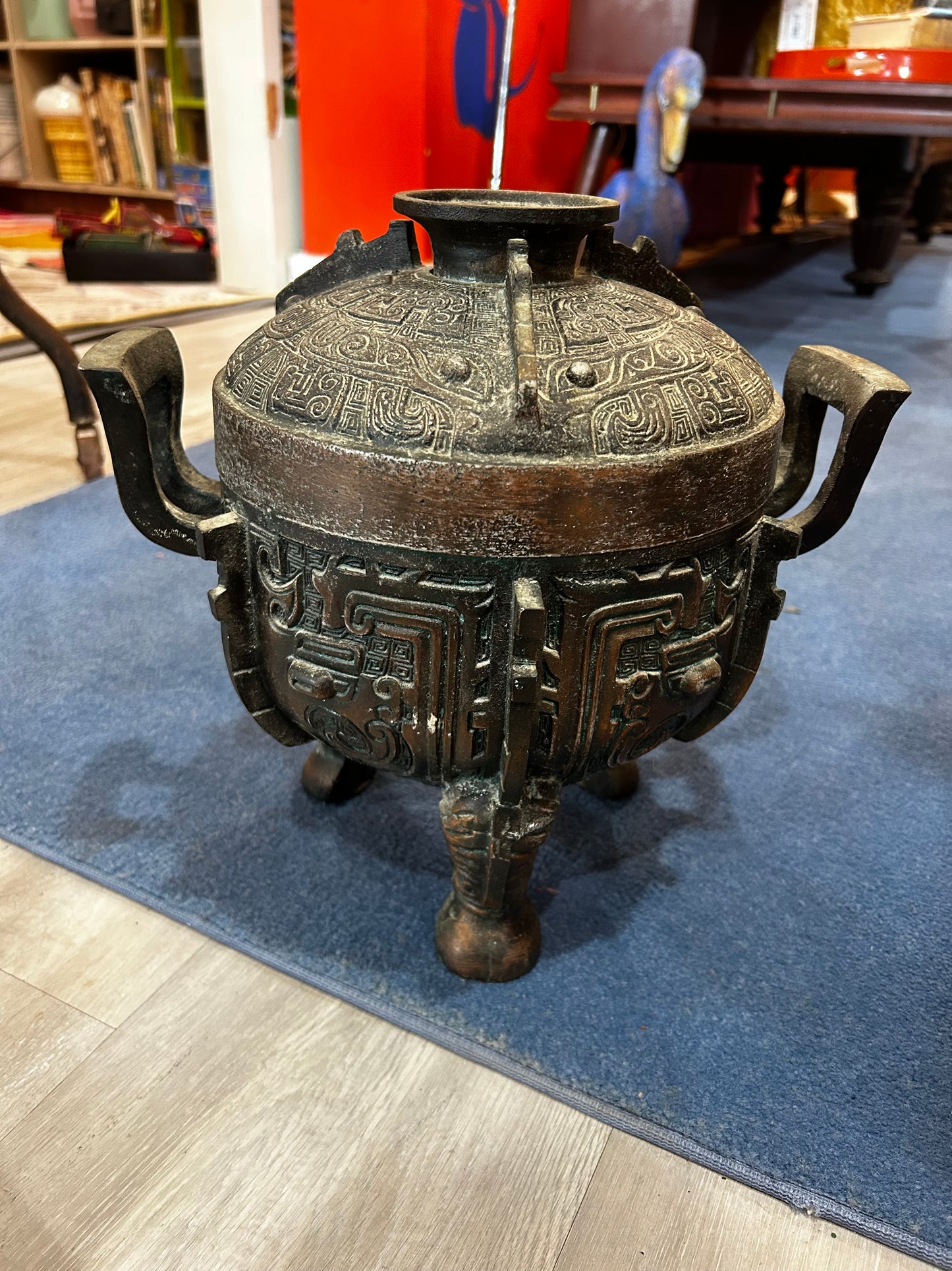 20th Century James Mont-Style Ice Bucket- Bronze