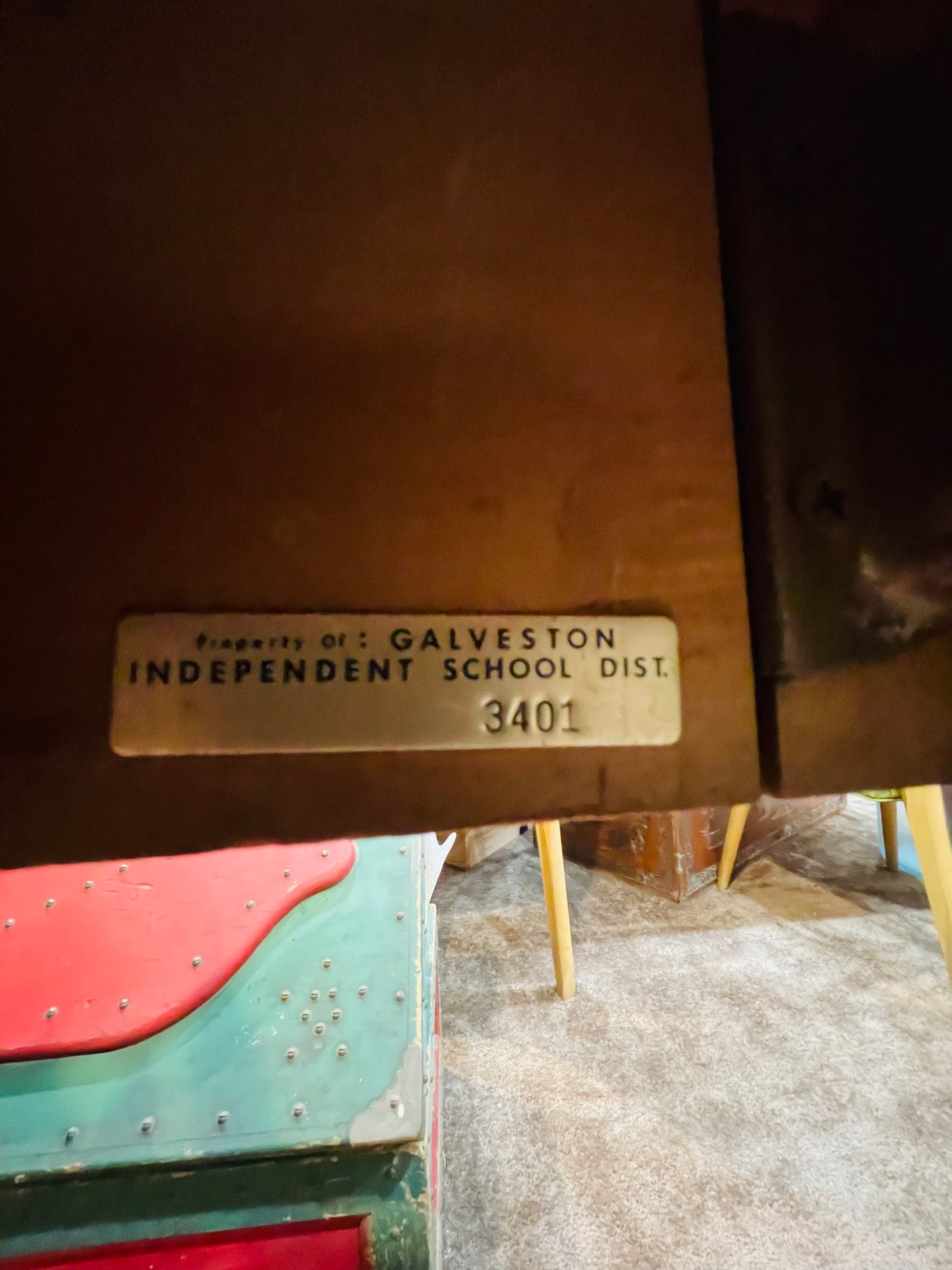 Antique Solid Wood Library Table/Desk- Galveston Island