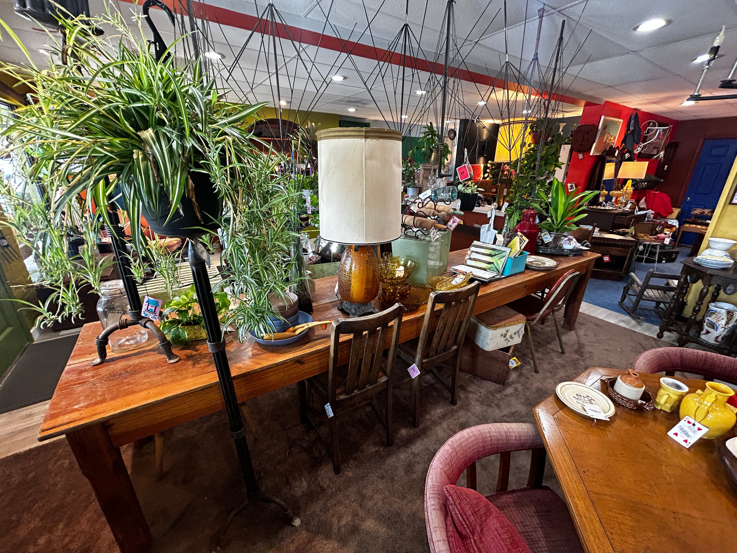 Antique 12FT Workbench/Table-Solid Wood