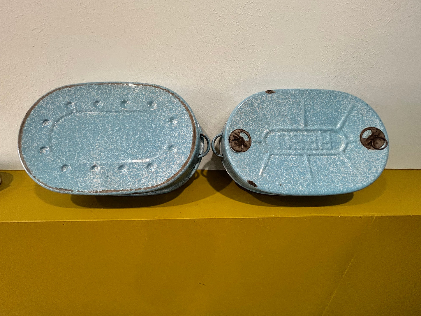 REED Robin’s Egg Blue Antique Roaster 1911