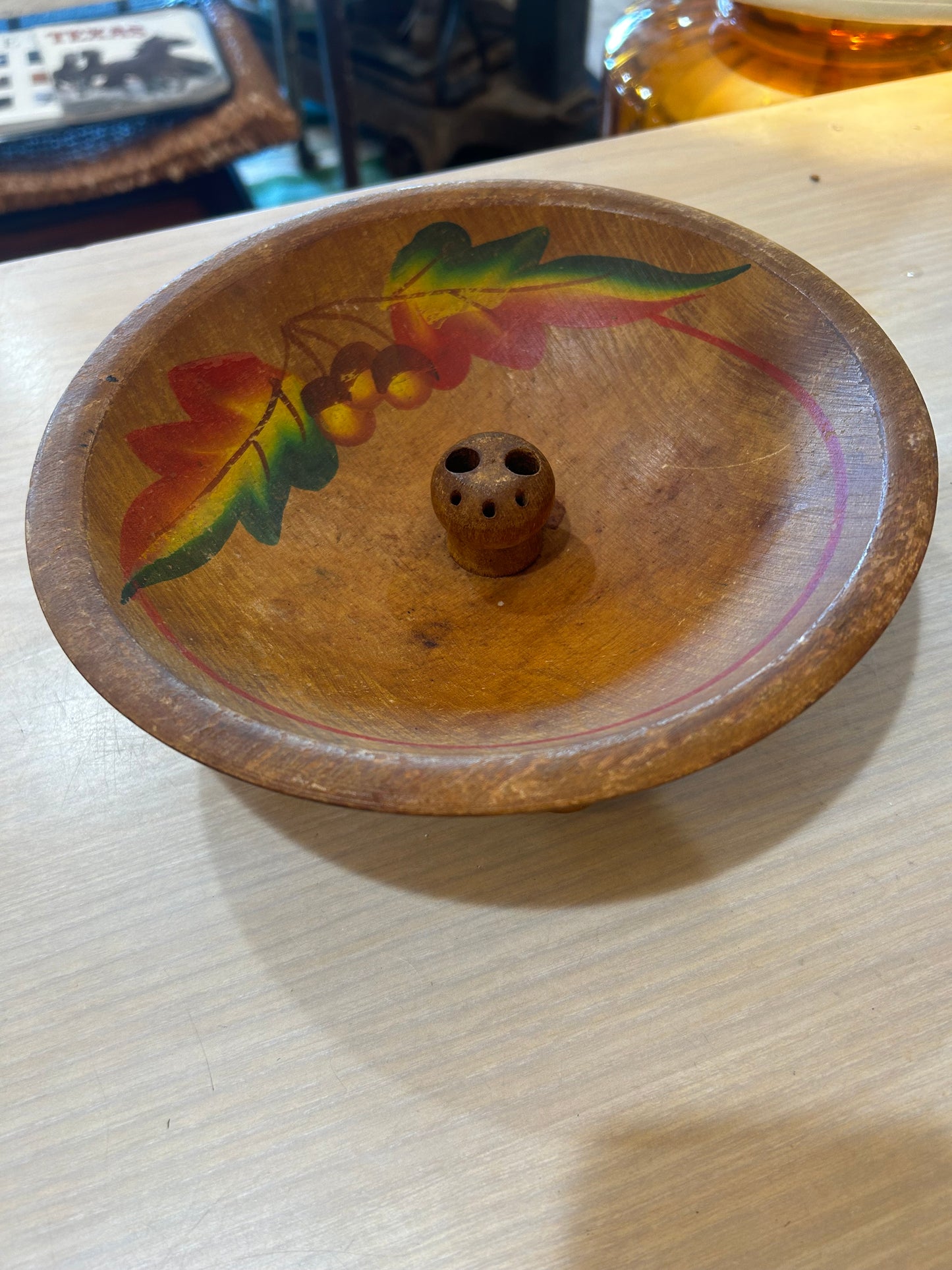 MCM Wood Nut Bowl