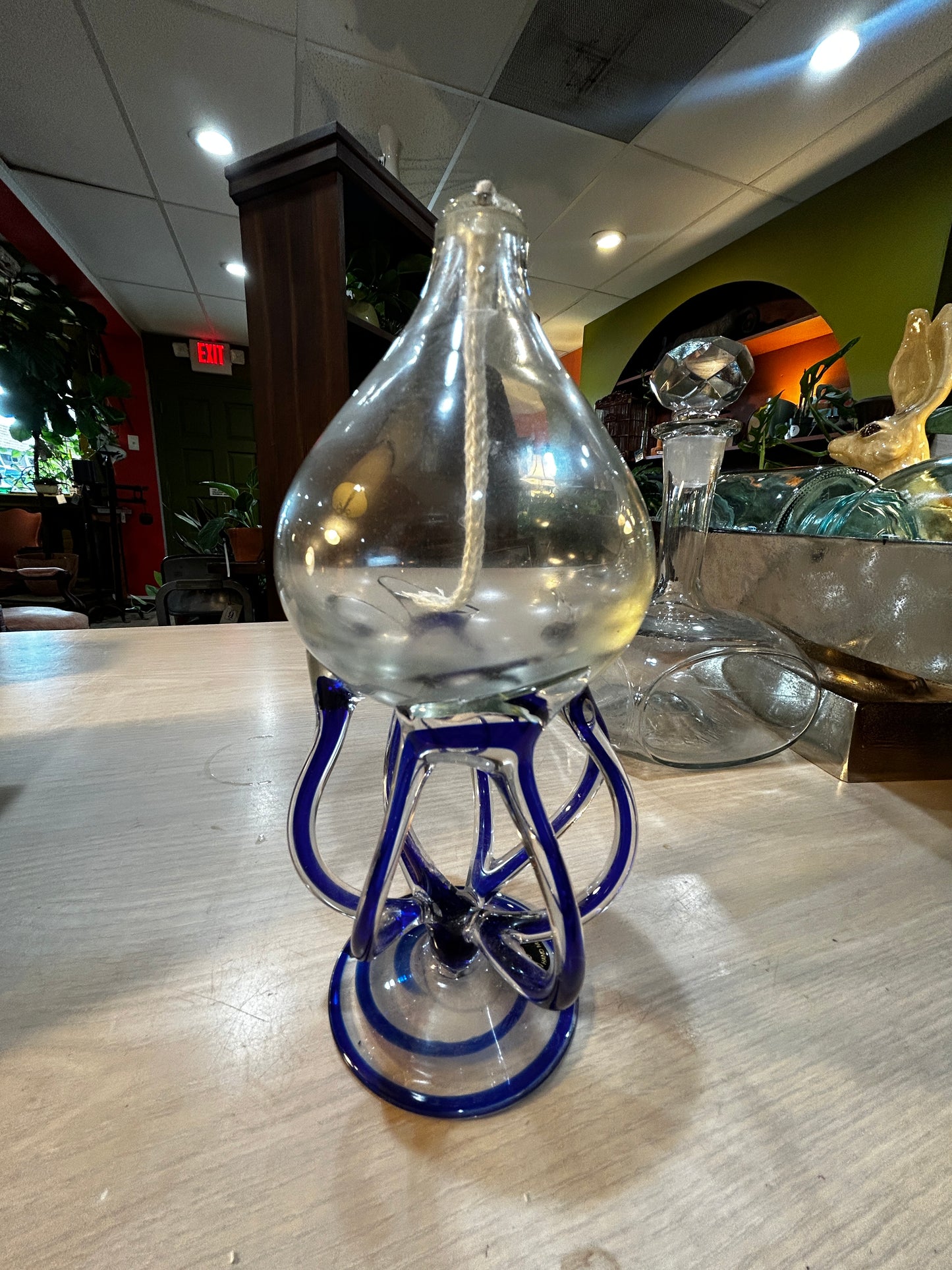 Jozefina Krosno Handblown Oil Lamp