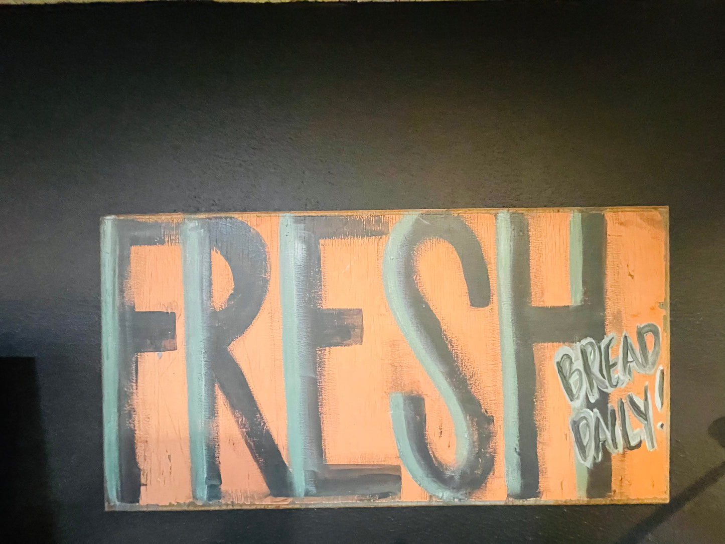 Vintage Galveston Island- Fresh Bread Daily Sign