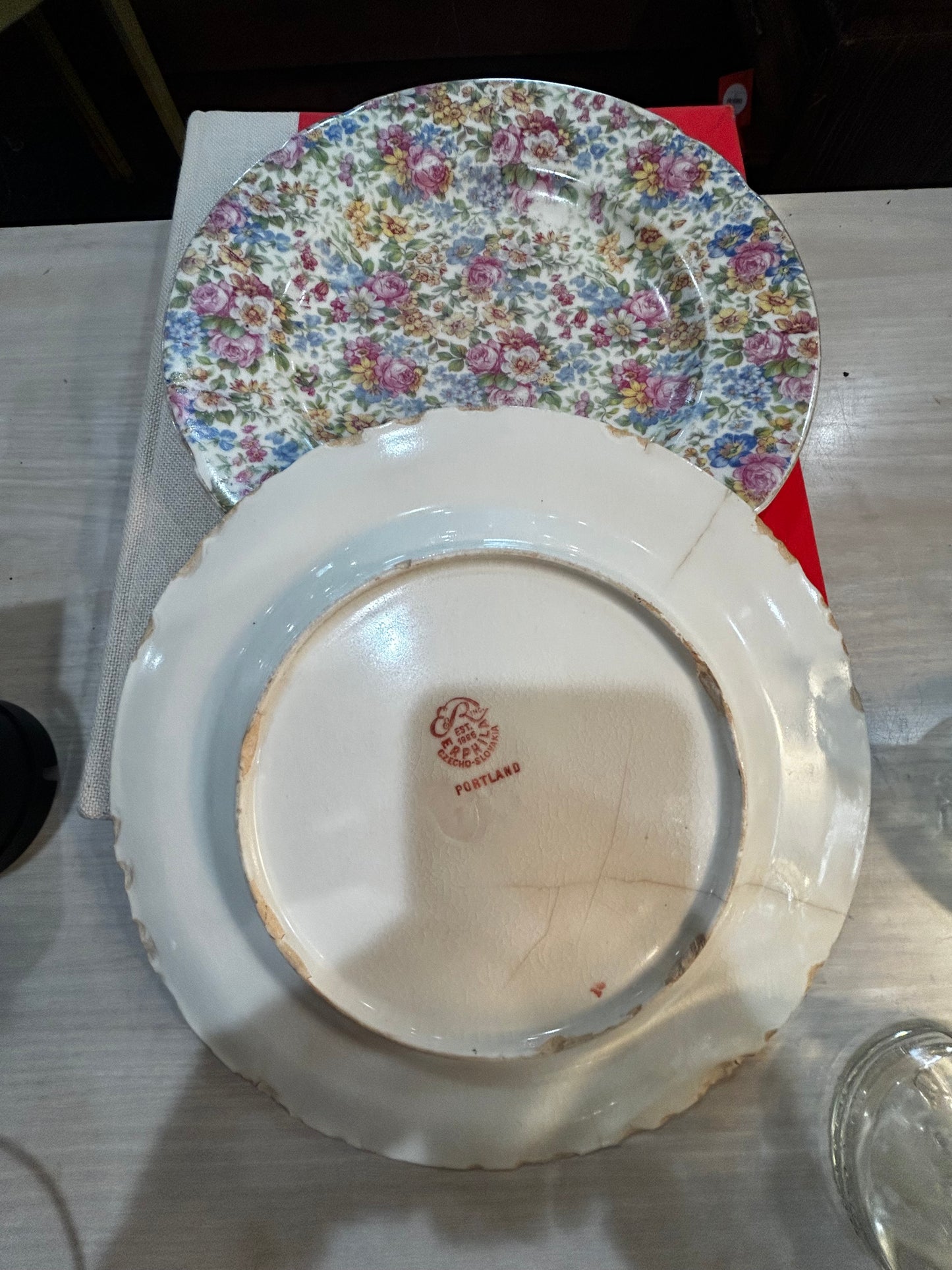 Erphila Czechoslovak China- Floral Print