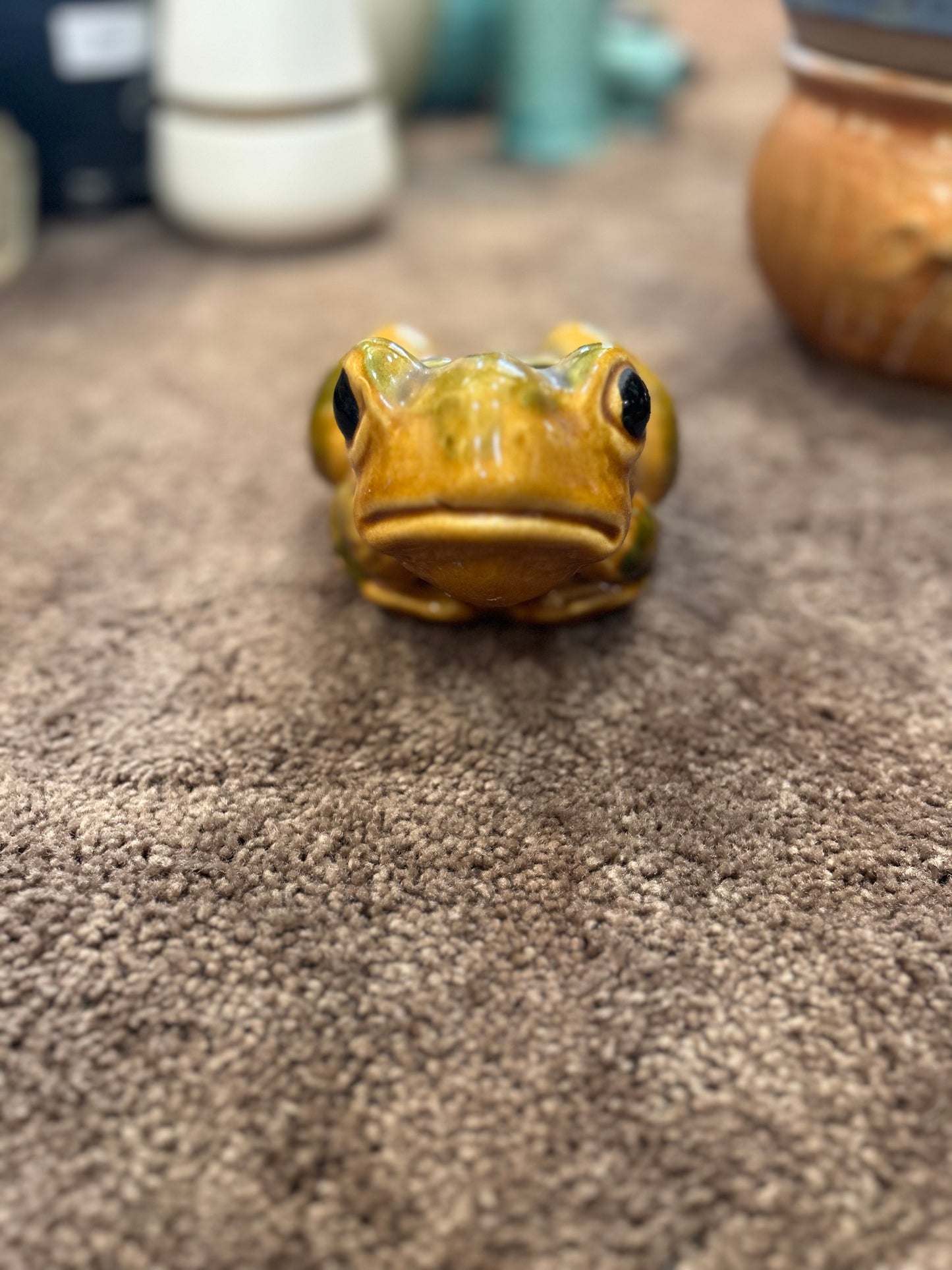 Vintage Frog Planter- Just Ribbeting!
