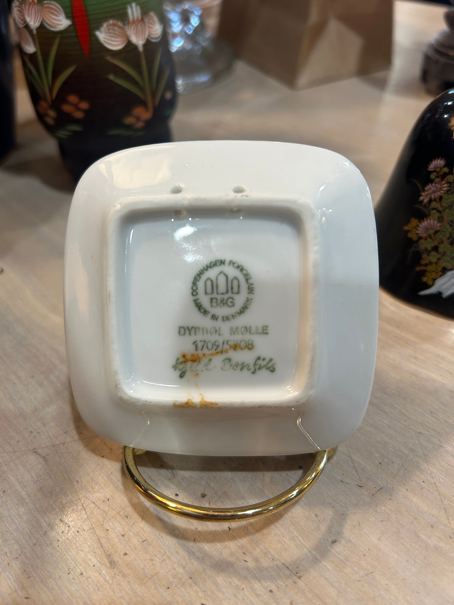 Vintage Royal Copenhagen Windmill Trinket Dish