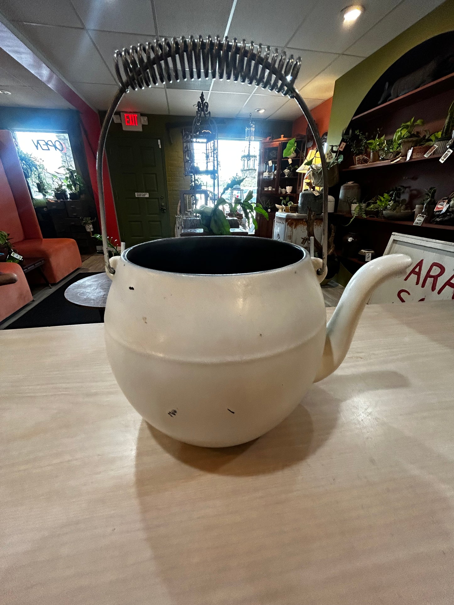 Vintage McCoy Teapot Cookie Jar- Missing Lid