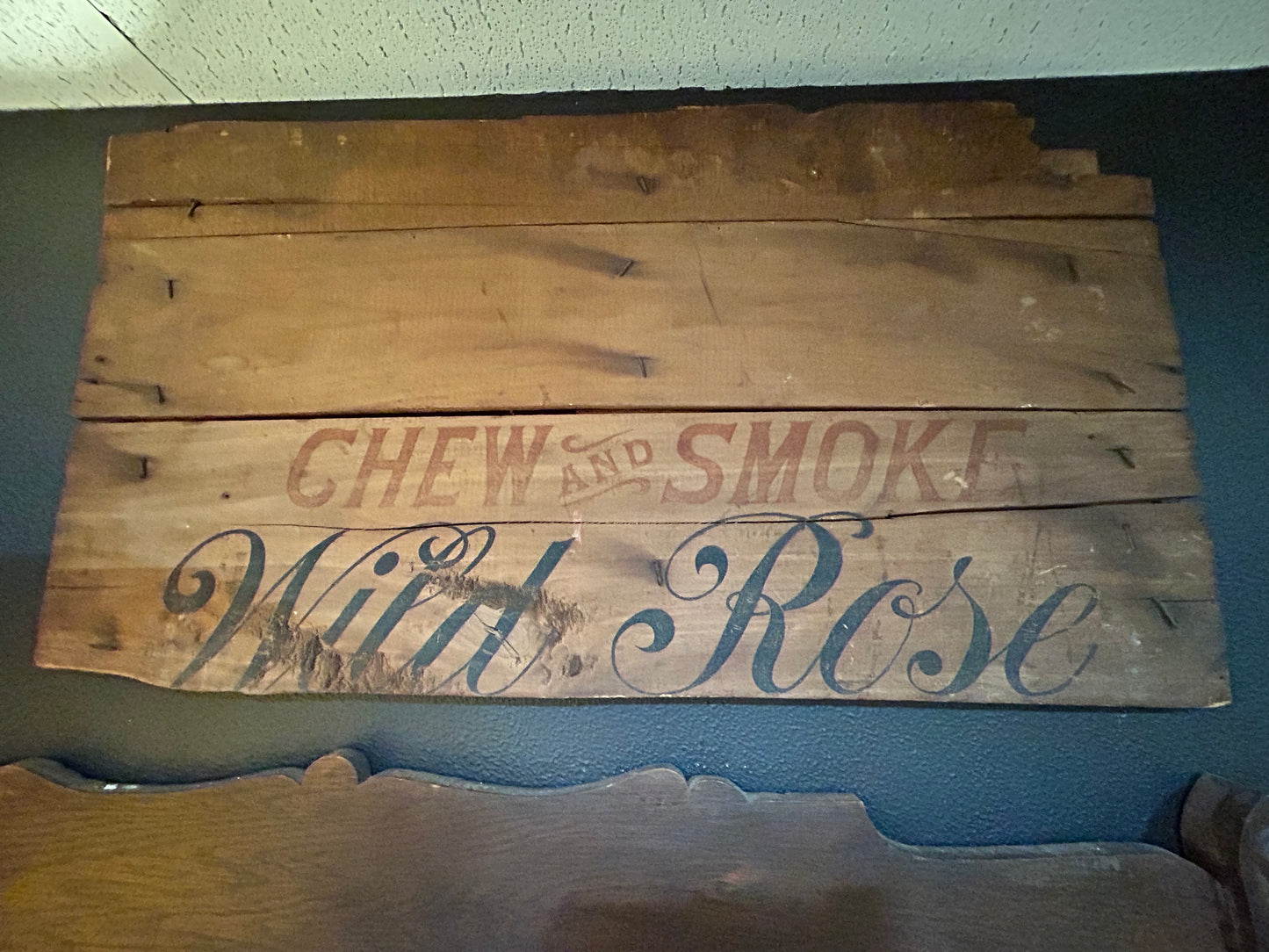 Antique Tobacco Crate Siding- Sign