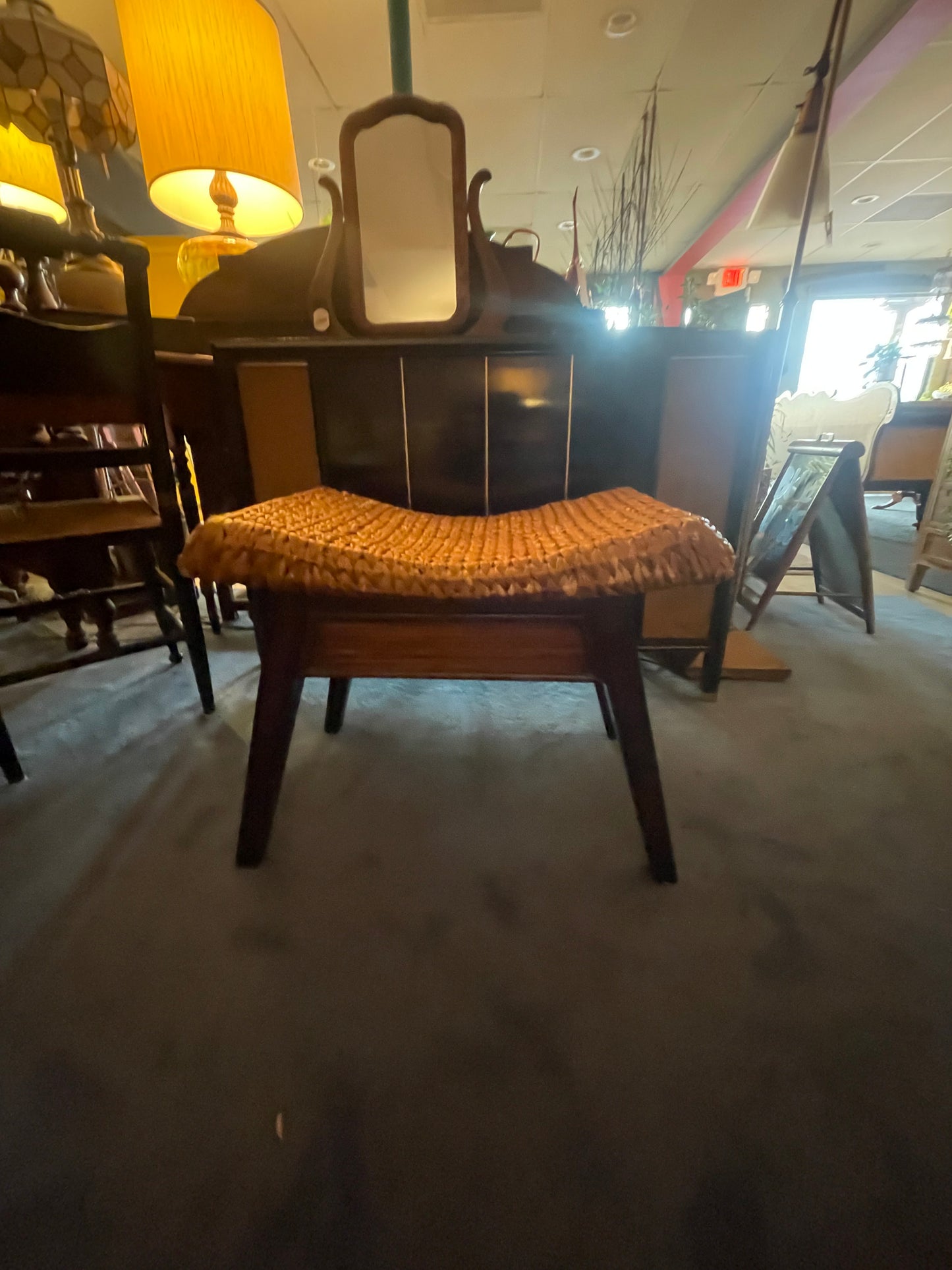 Rattan Bench/ Footstool/ Luggage Rack