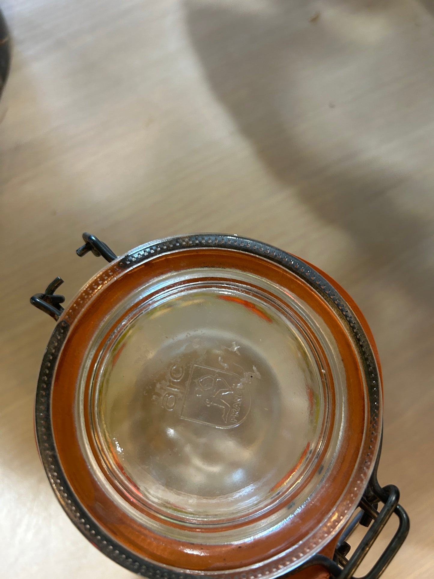 French Mushroom Glass Container