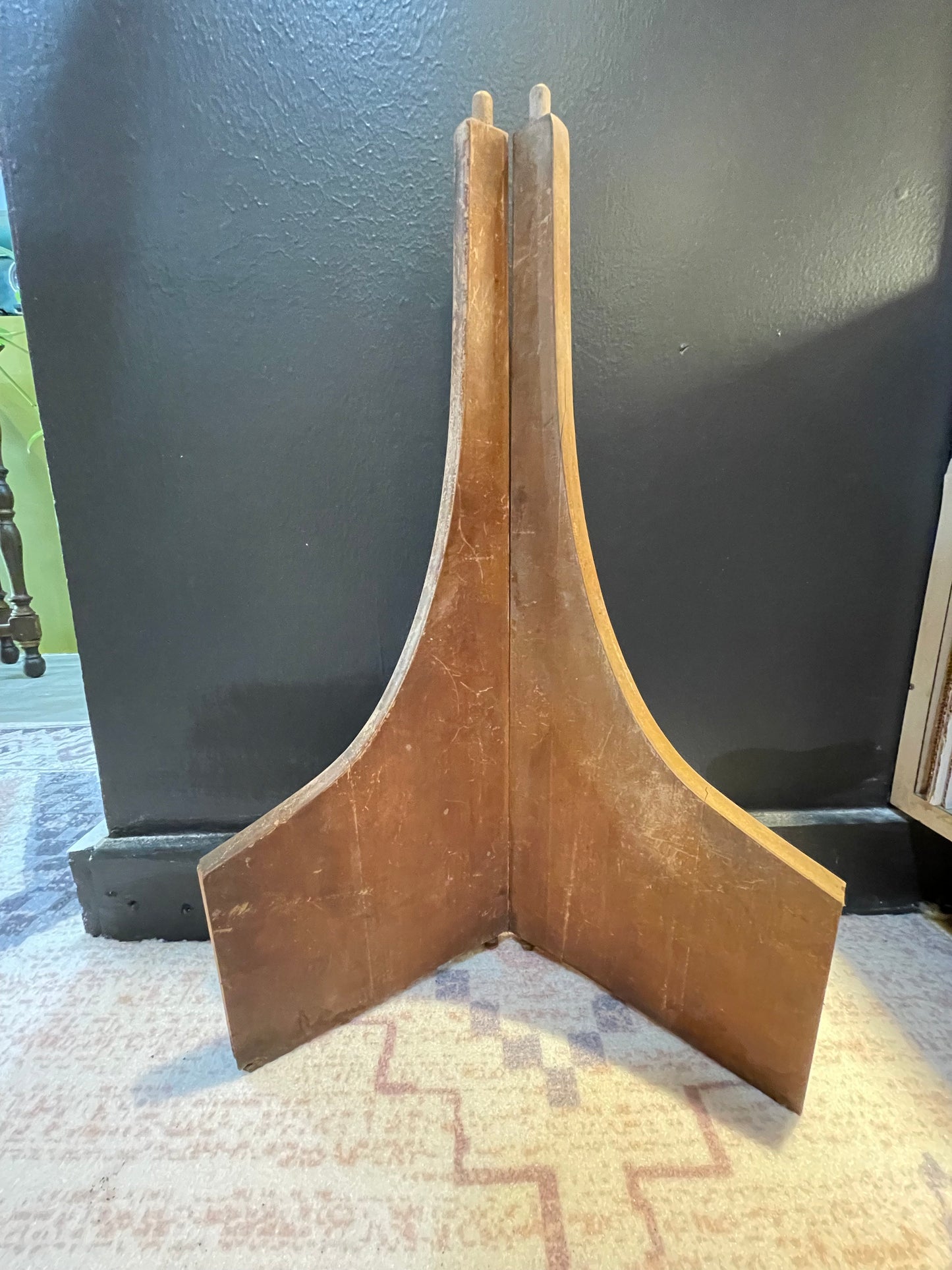 Project Pieces- MCM Wood Table Legs- Set of 2