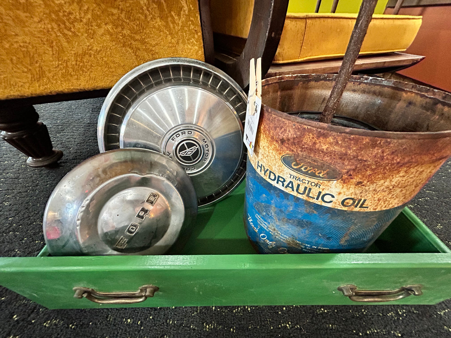 Vintage Ford Chrome Hubcap