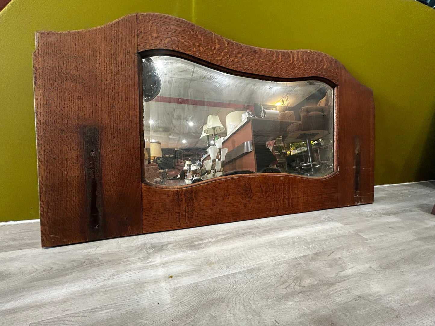 Antique Walnut Vanity Mirror