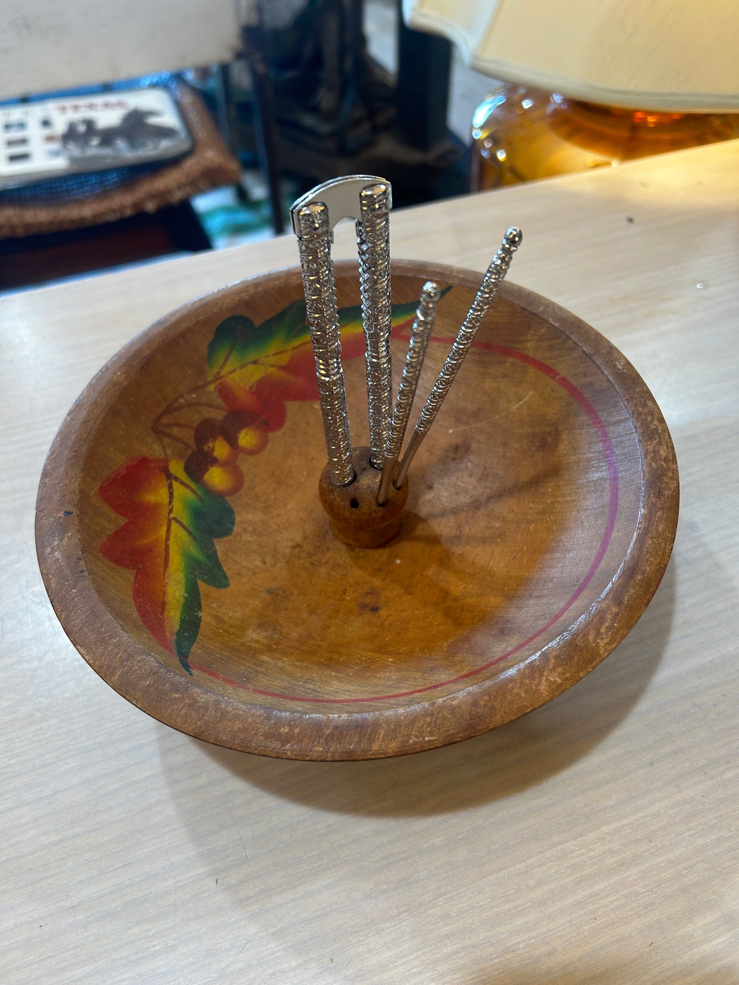 MCM Wood Nut Bowl