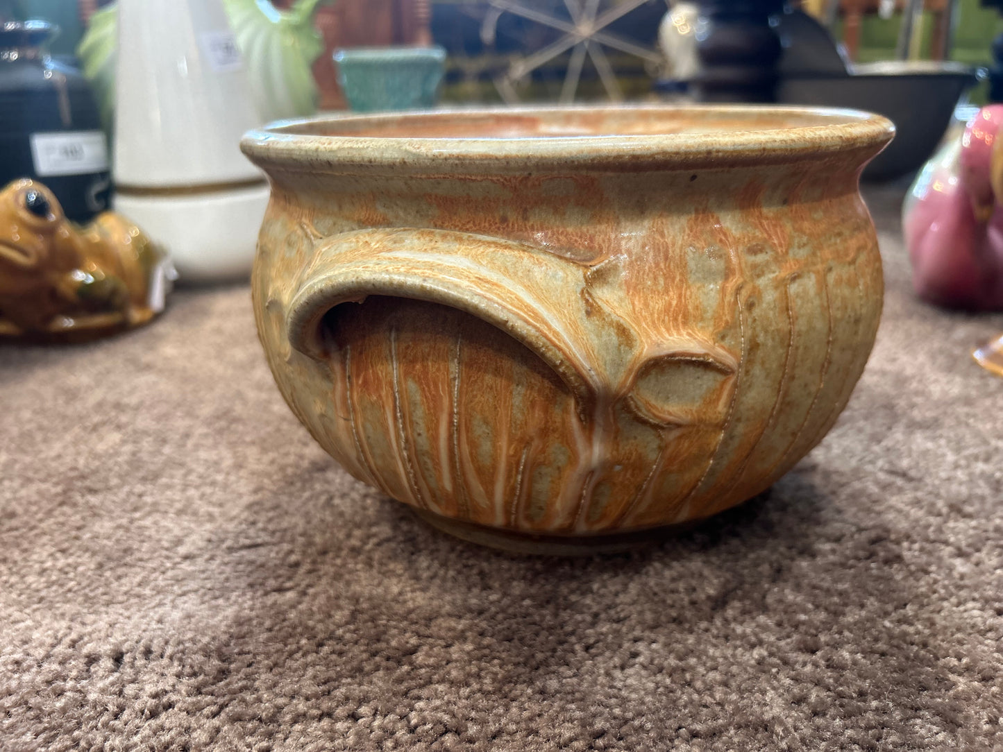 Vintage Handmade Pottery Bowl- One of a Kind