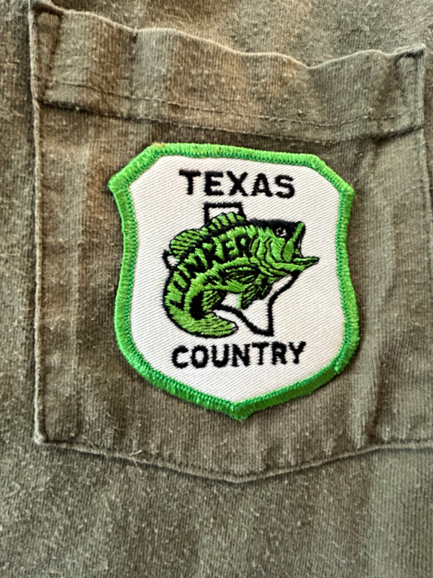 Vintage Green Dickies Texas Country Patch-L