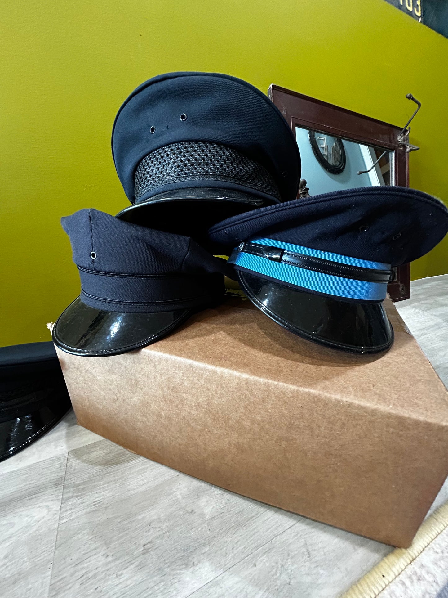 Vintage Authentic Movie Prop Police Hats