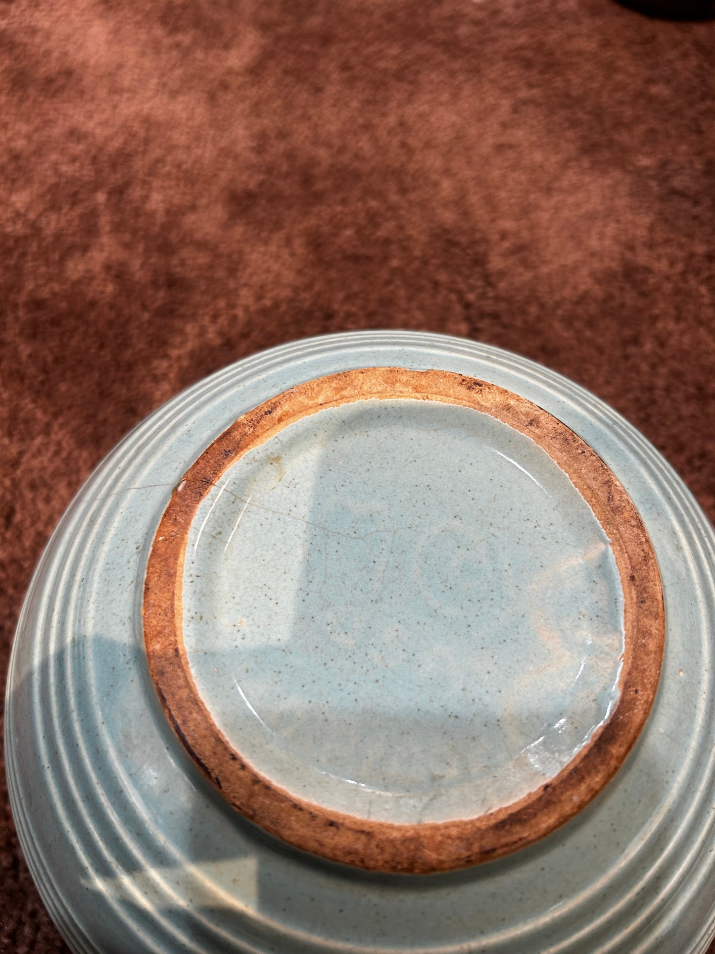 Vintage McCoy Blue Beehive Mixing Bowl-RARE