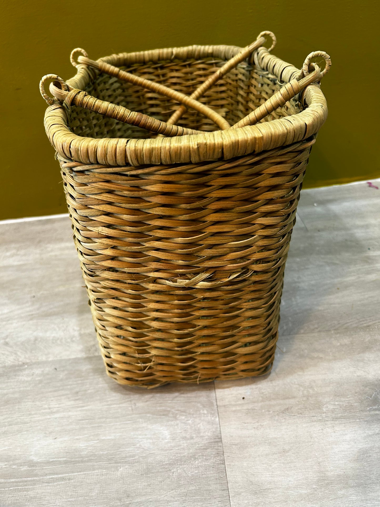 Vintage Basket with Handles