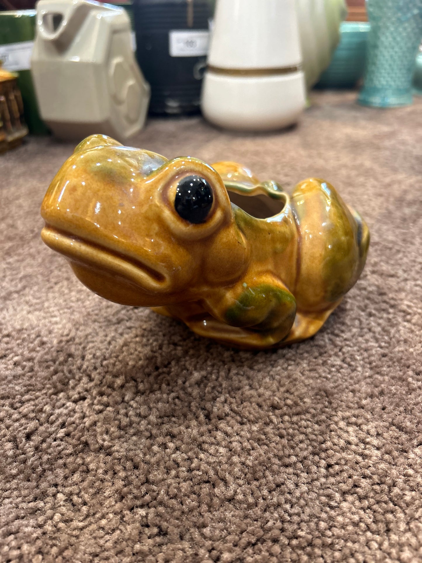 Vintage Frog Planter- Just Ribbeting!