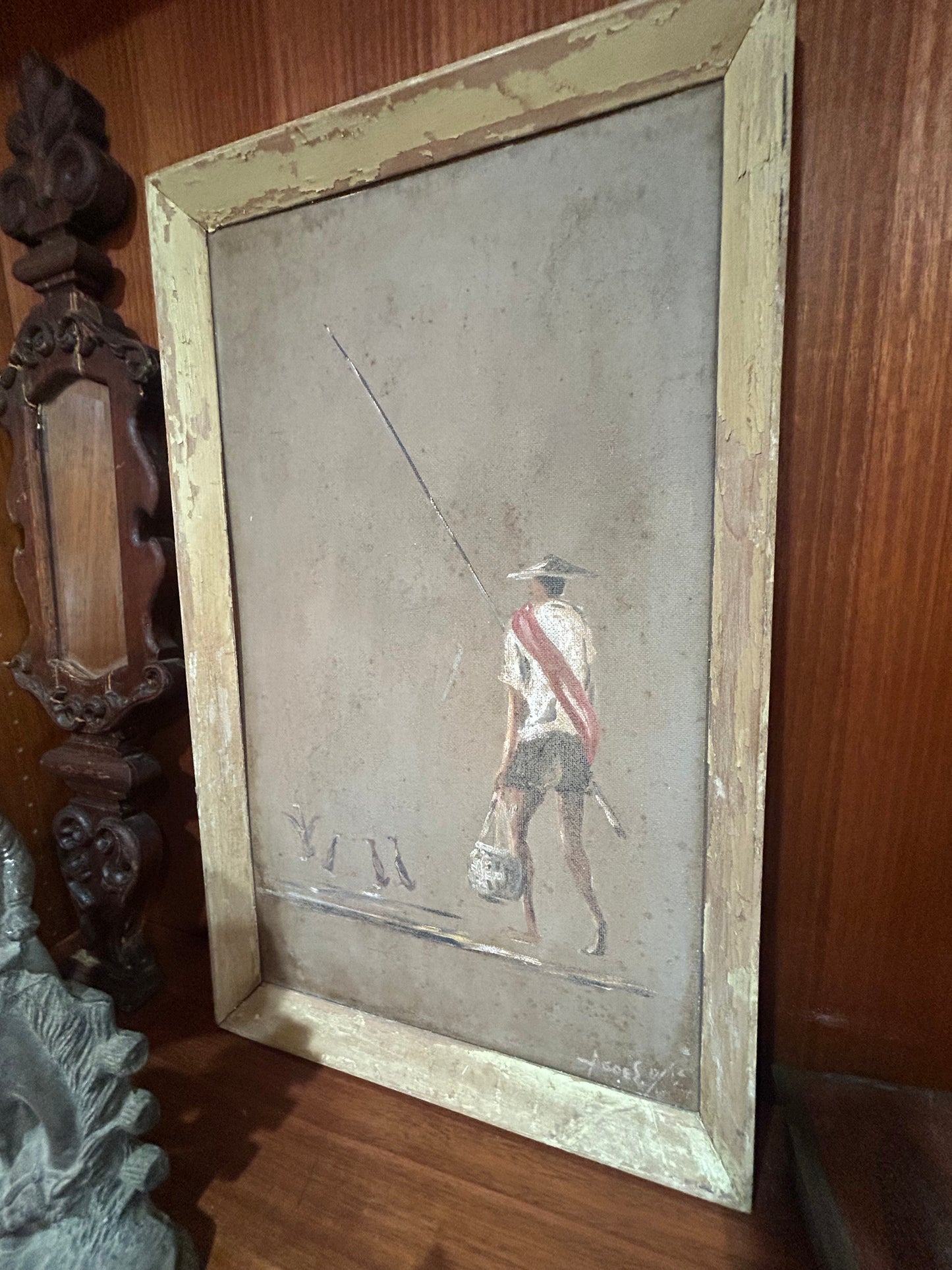 Philippine Fishing Man with Ducks