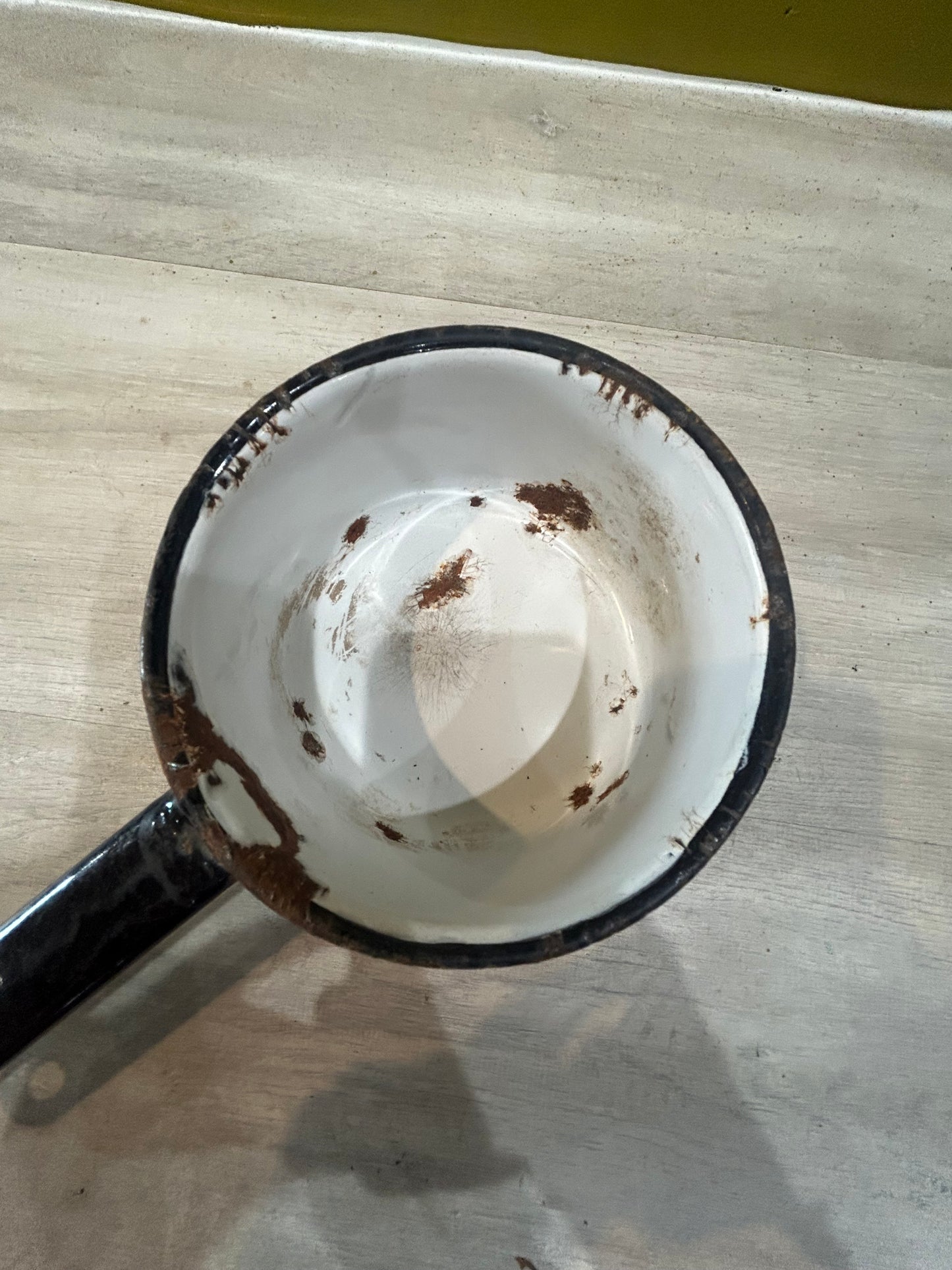 Enamelware Vintage Small Sauce Pot