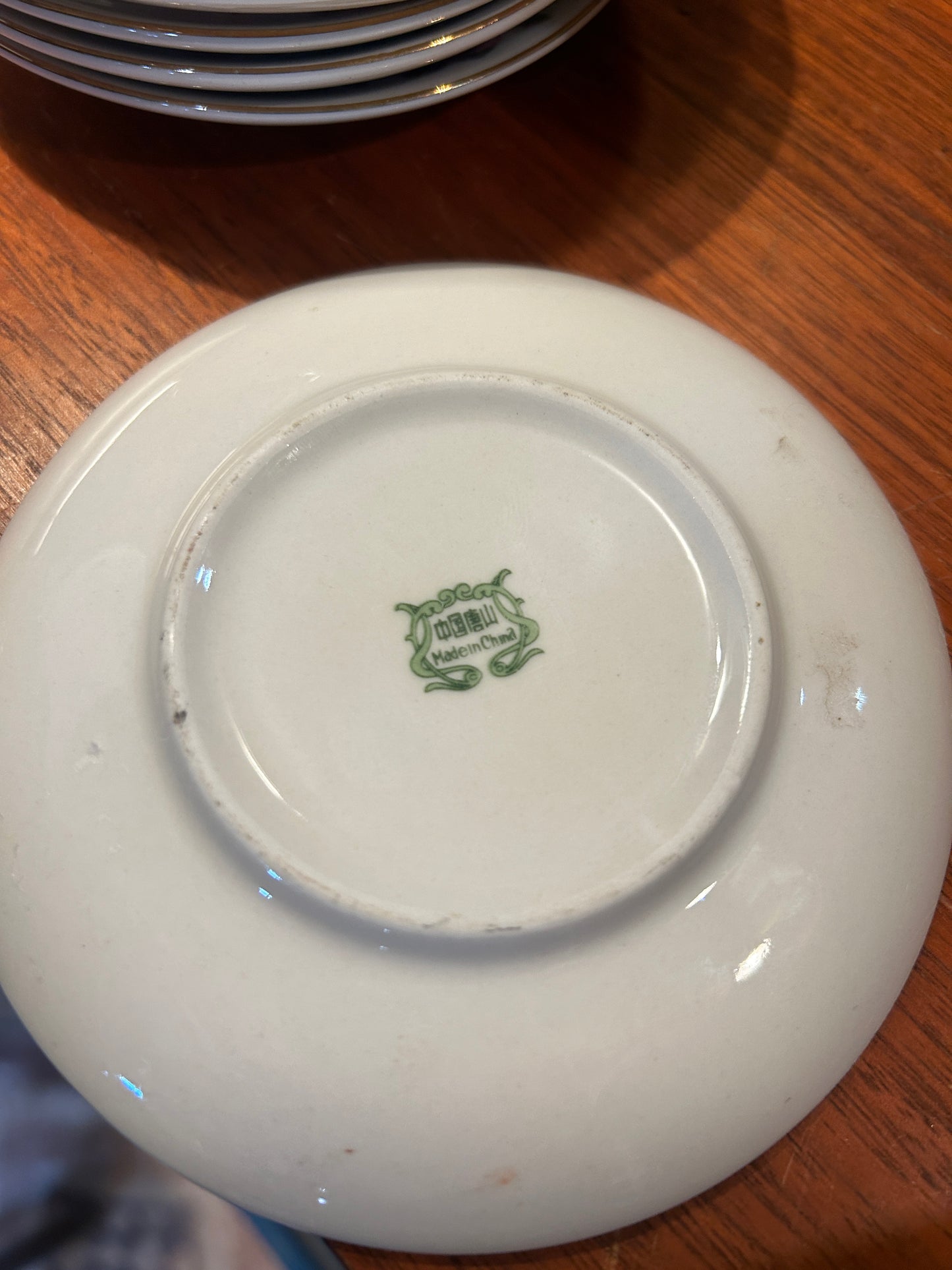 Pink Flower Teacup Saucers- Set of 5