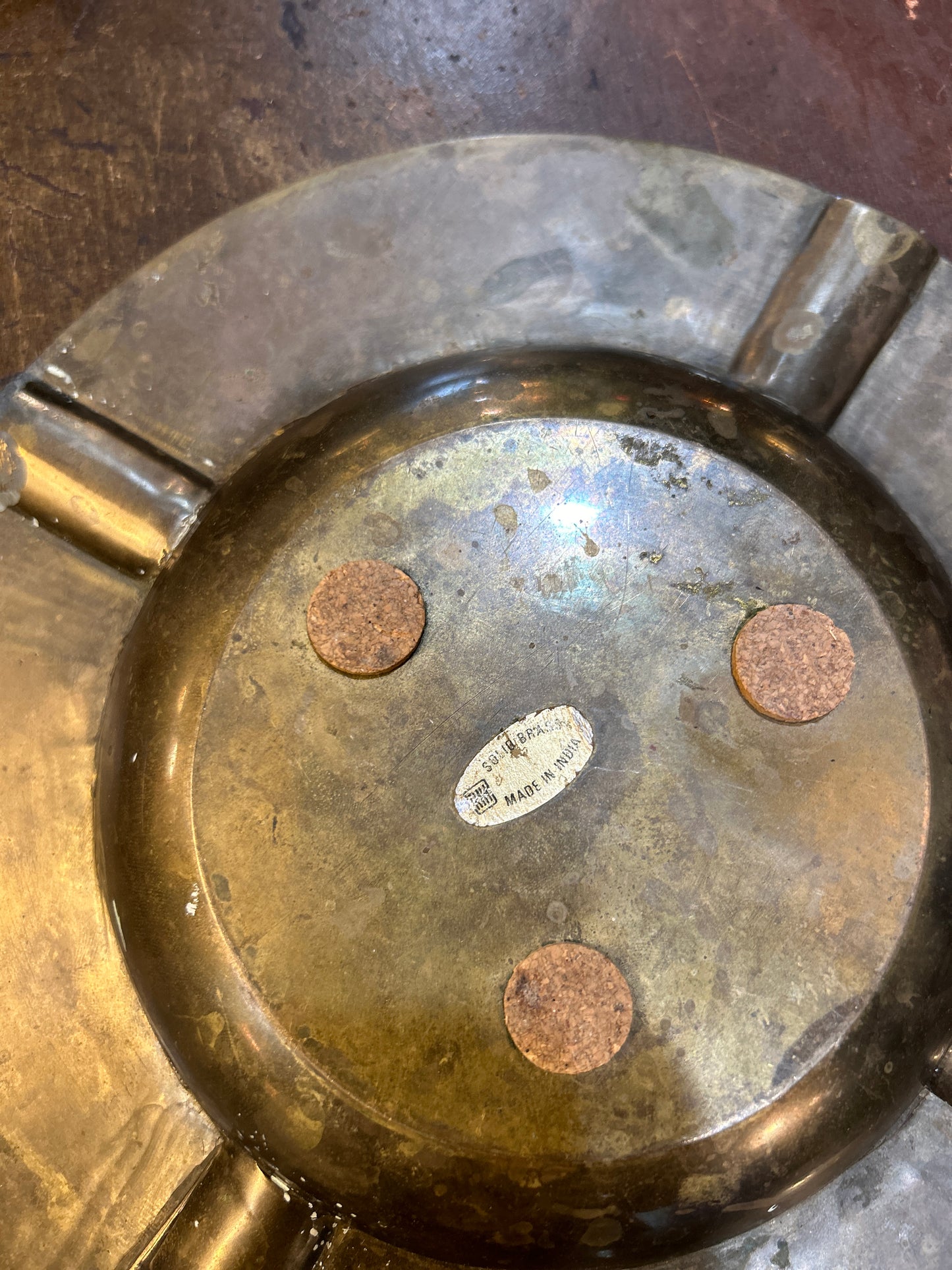 Antique Solid Brass Ashtray/Catchall