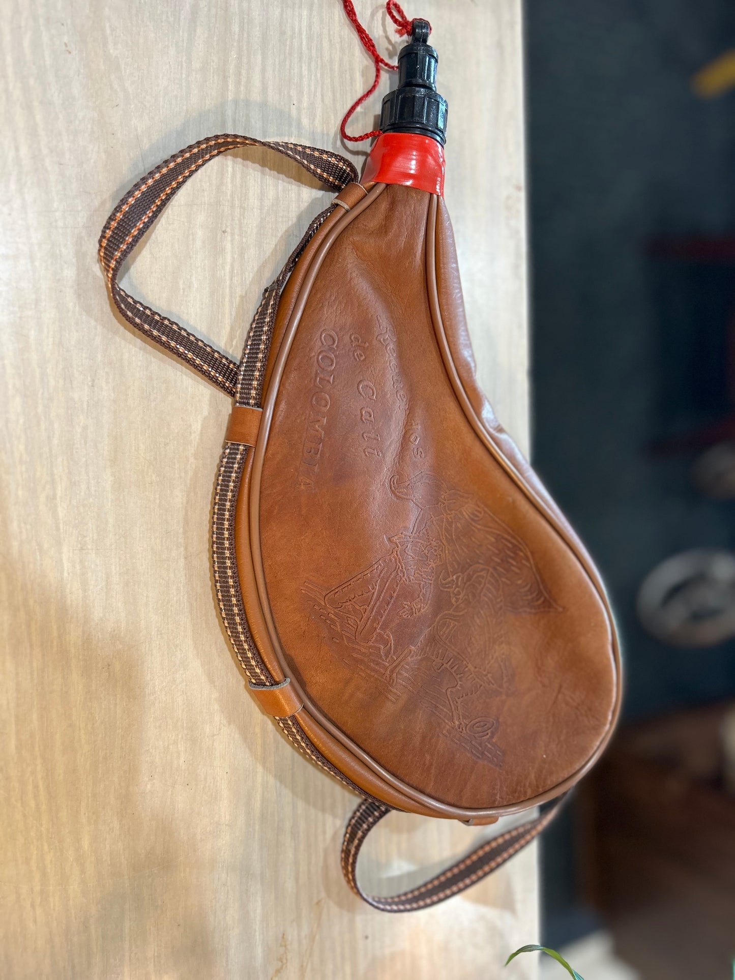 Colombian Leather Pouch/ Canteen