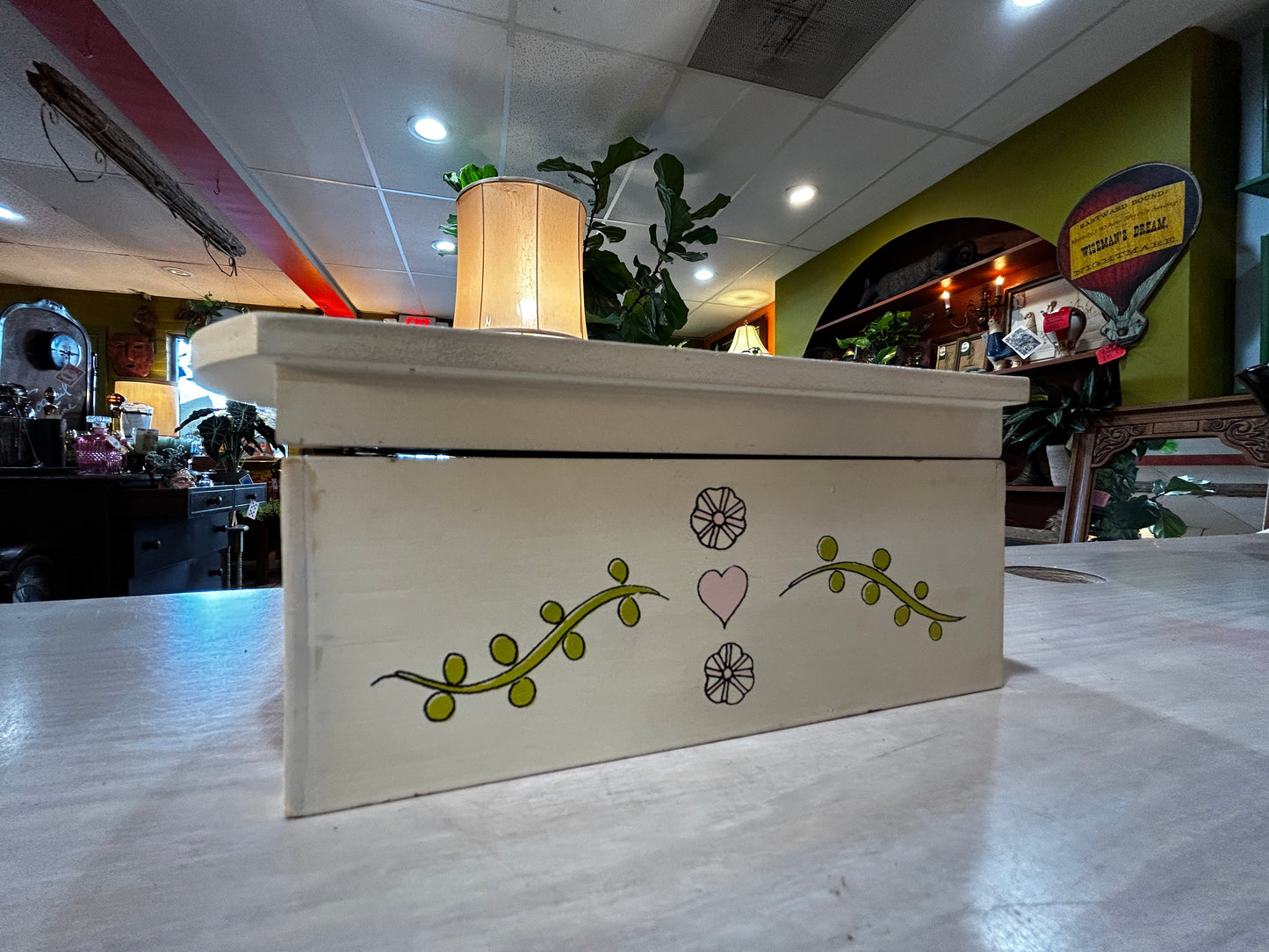 Vintage Jewelry Box- Hots Air Balloon-No Music Box