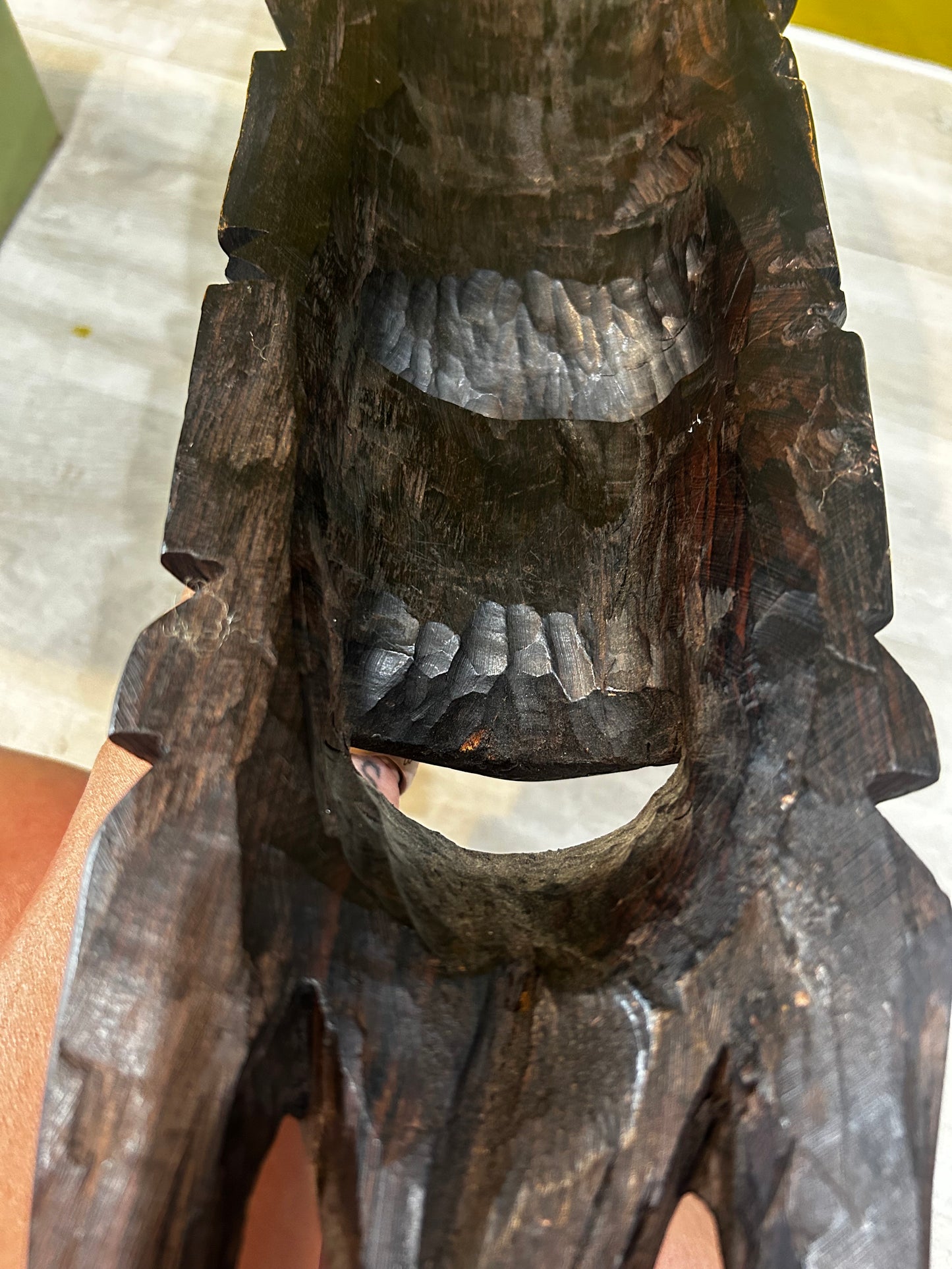 African Tribal Mask- Vintage Wooden-Hand Carved