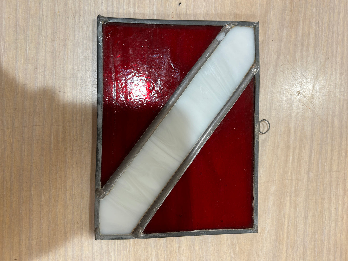 Vintage Scuba Diving Flag Stained Glass