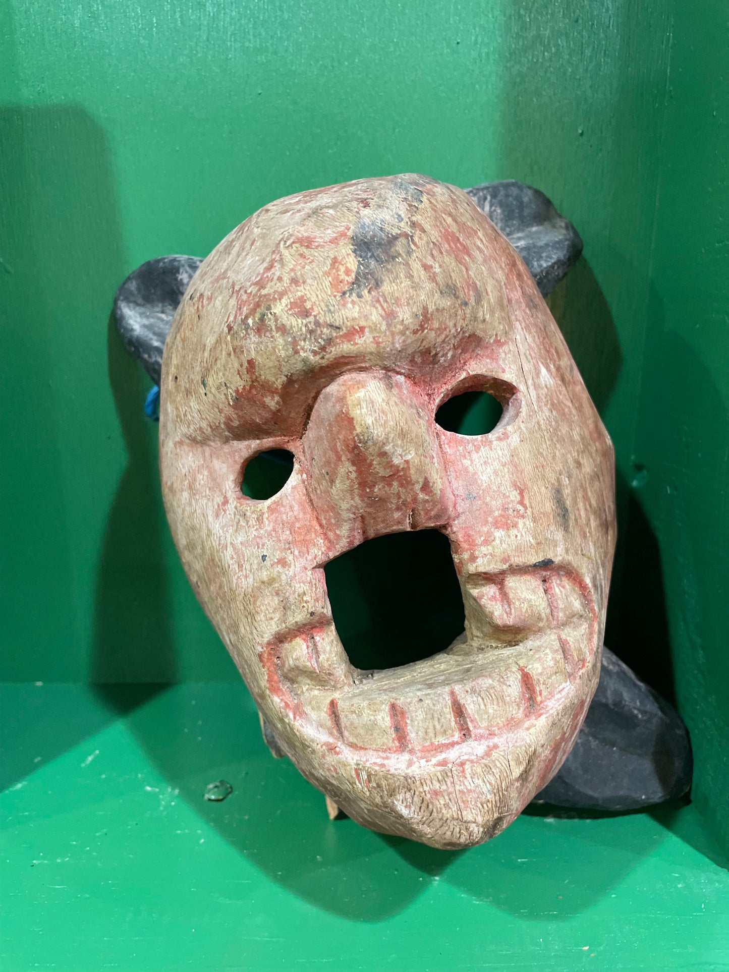 Antique Wooden Ceremonial Mask