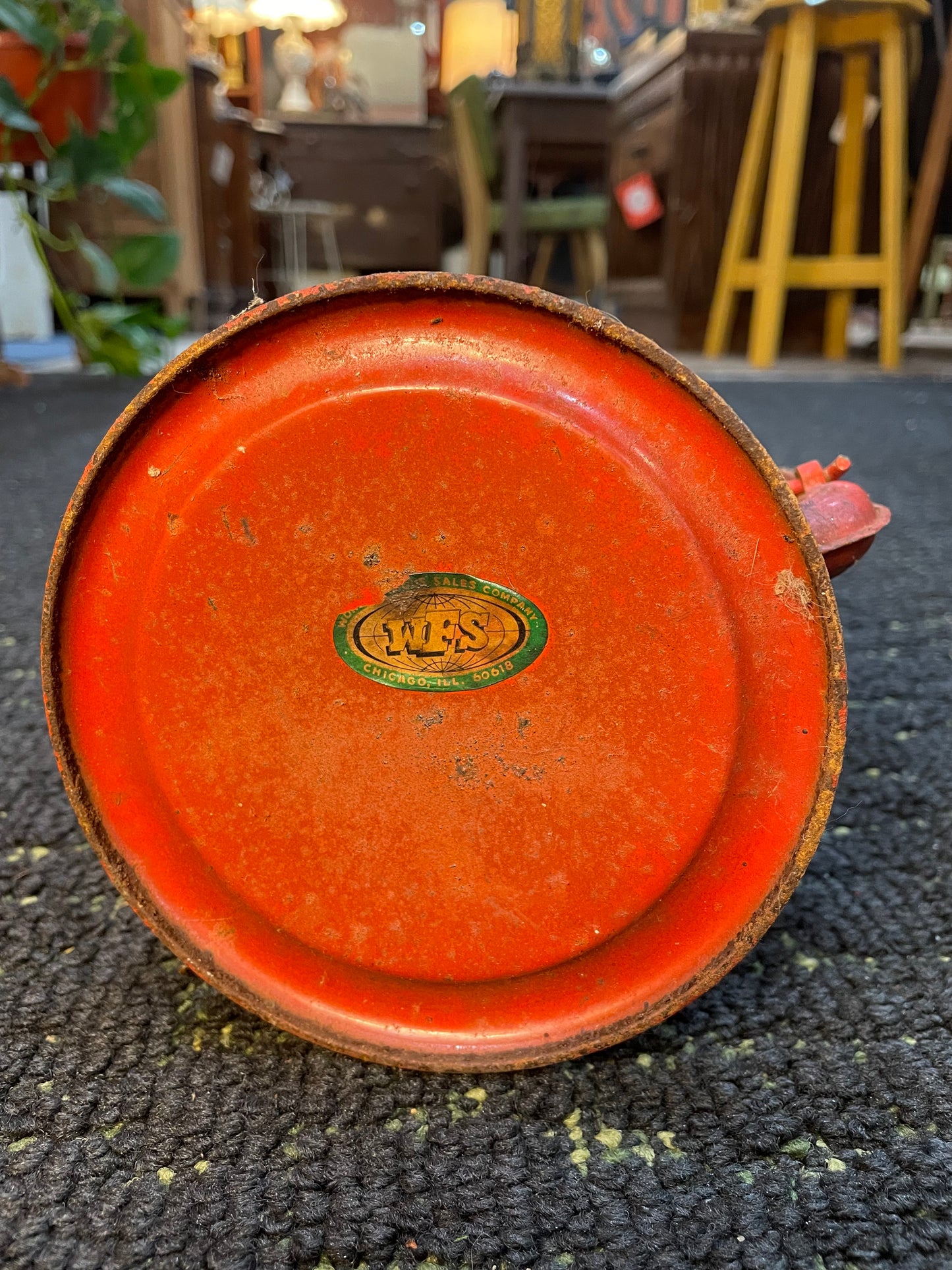 Antique Red Dietz Crescent Oil Lantern No.129- RARE